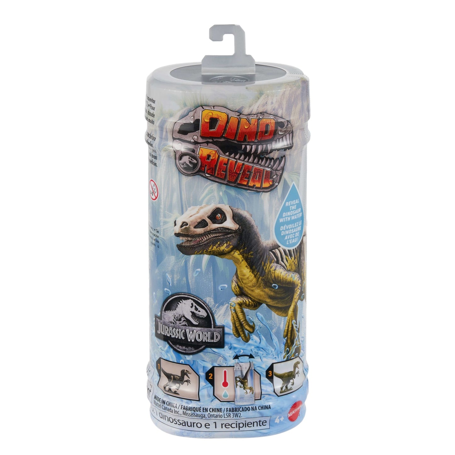 Jurassic World Dino Reveal Dinosaur Toys, Warm Water Uncovers Full Decoration, Unpack & Color Change