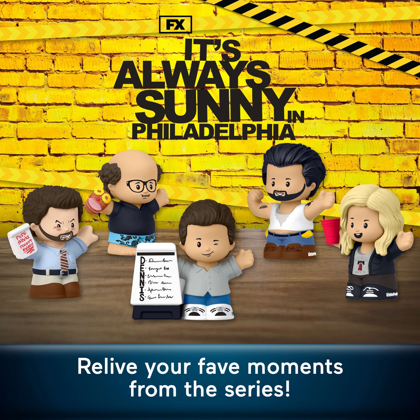 Little People Collector It's Always Sunny in Philadelphia Set For Adults & Fans, 5 Figures