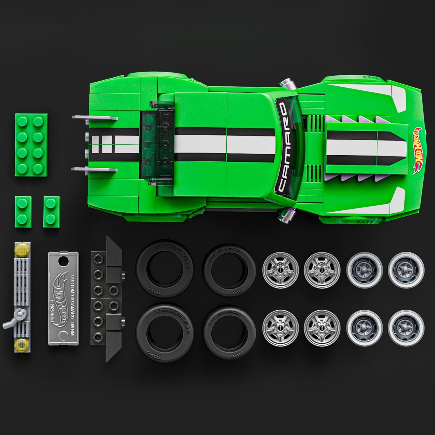 Mattel Brick Shop Hot Wheels Juguete de Construcción Speed Custom 68 Camaro