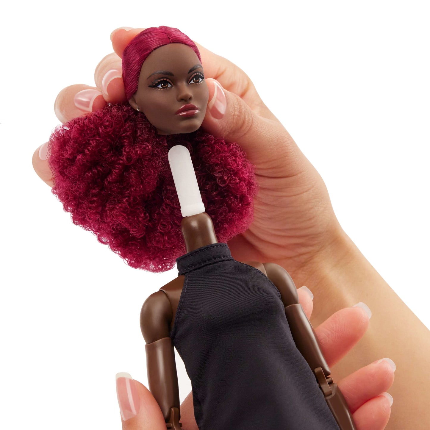 Barbie Basics Collectible Doll, Model 03 With Red Curly Hair, Black Dress & Boots