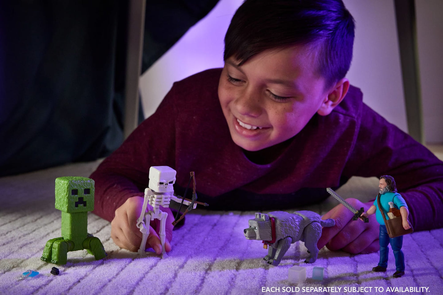 Minecraft Skeleton Action Figure & Accessories, 4-Inch Toy Set Inspired By A Minecraft Movie