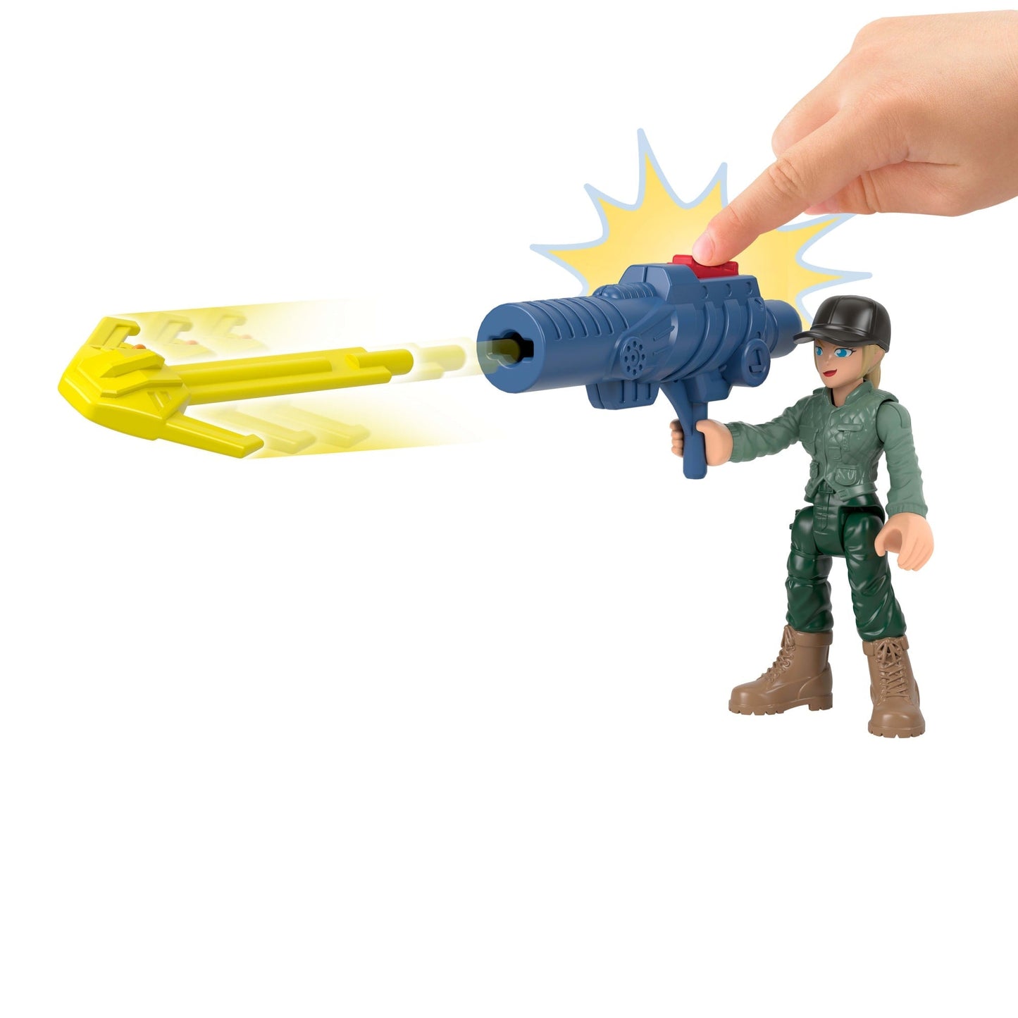 Imaginext Jurassic World Dinosaurio de Juguete Rebirth Paquete de Dinos Tierra, Aire y Mar