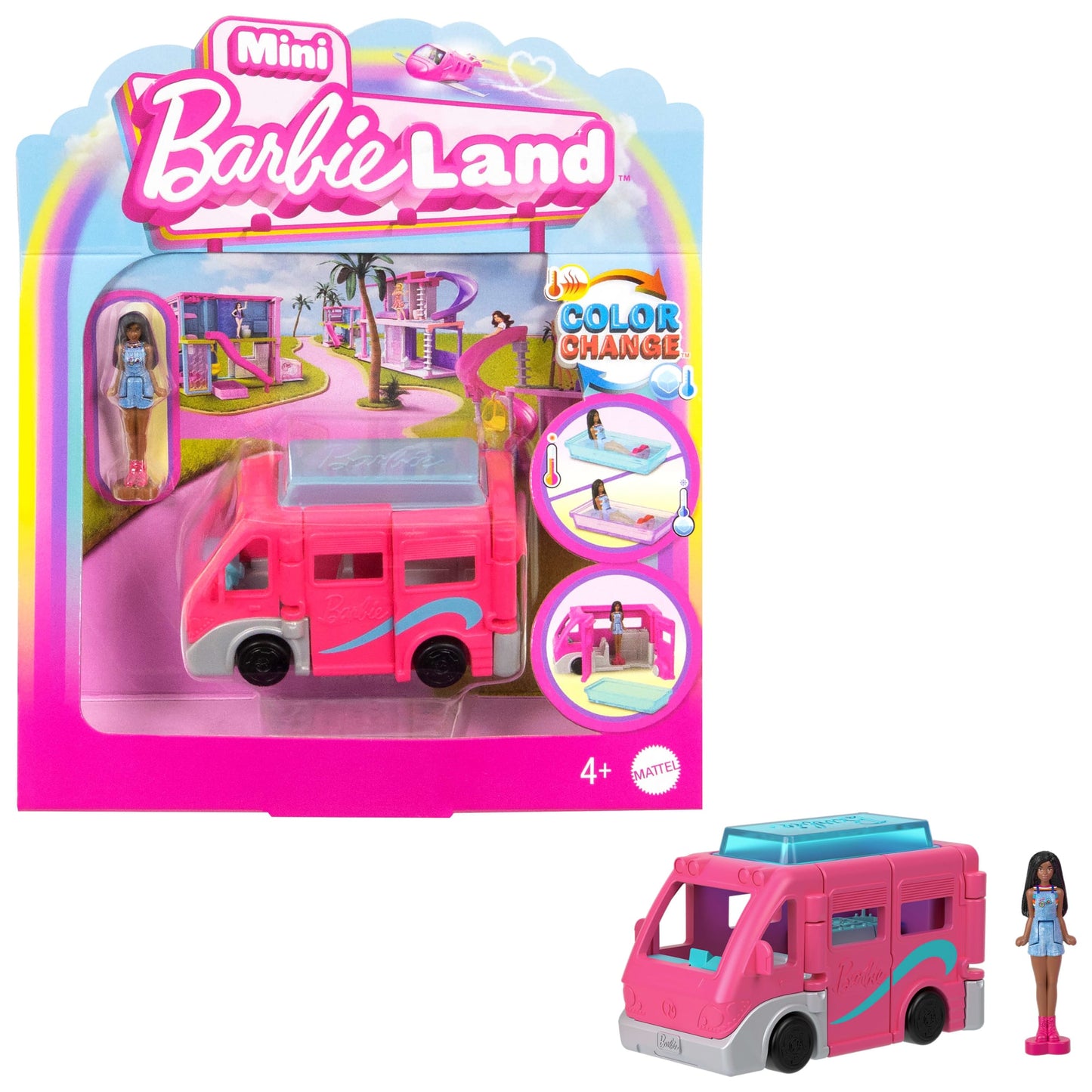 Barbie Mini BarbieLand Vehículo para Muñecas Camper de los Sueños