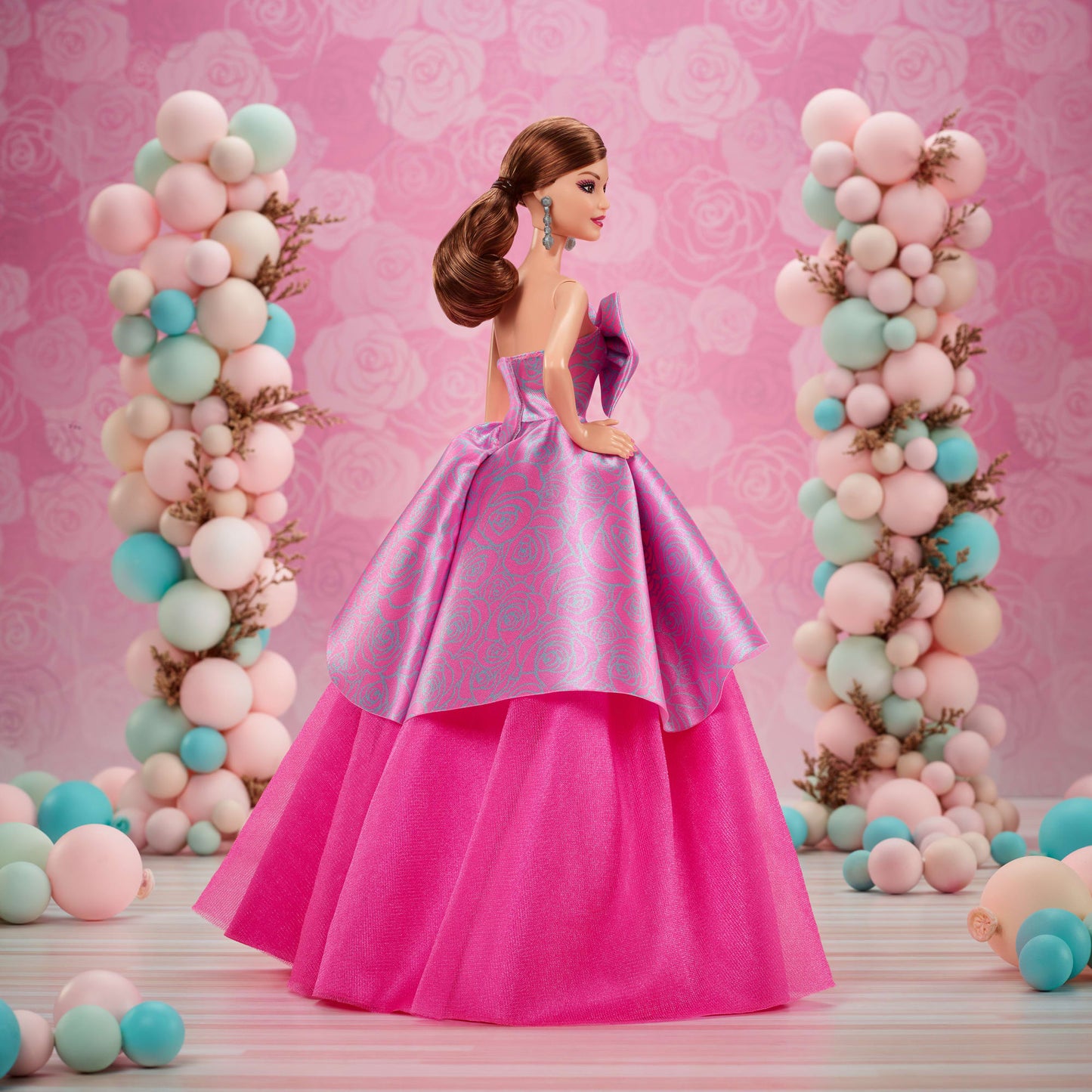 Barbie Signature Birthday Wishes Doll, Collectible Fashion Doll in Satiny, Pink Dress