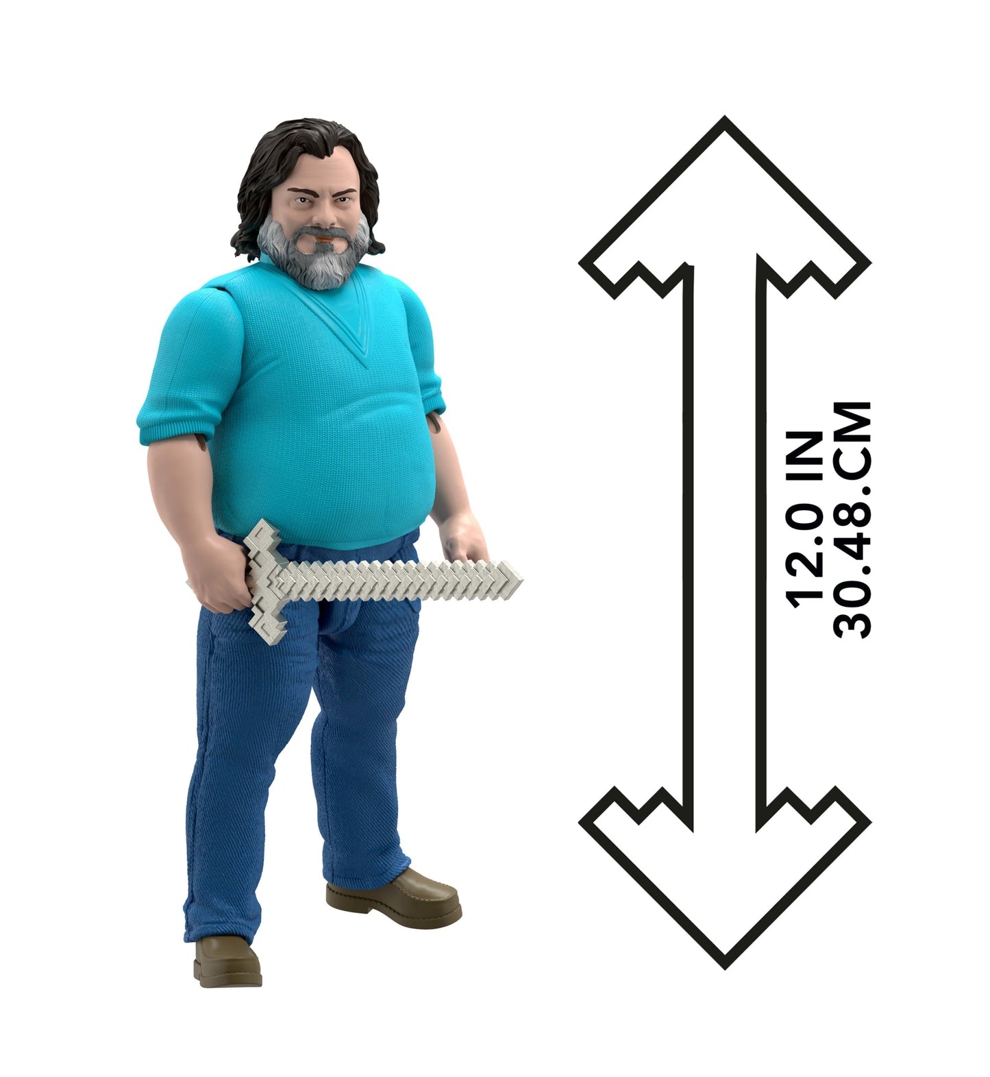 Minecraft La Película Figura de Acción Steve de 12 pulgadas