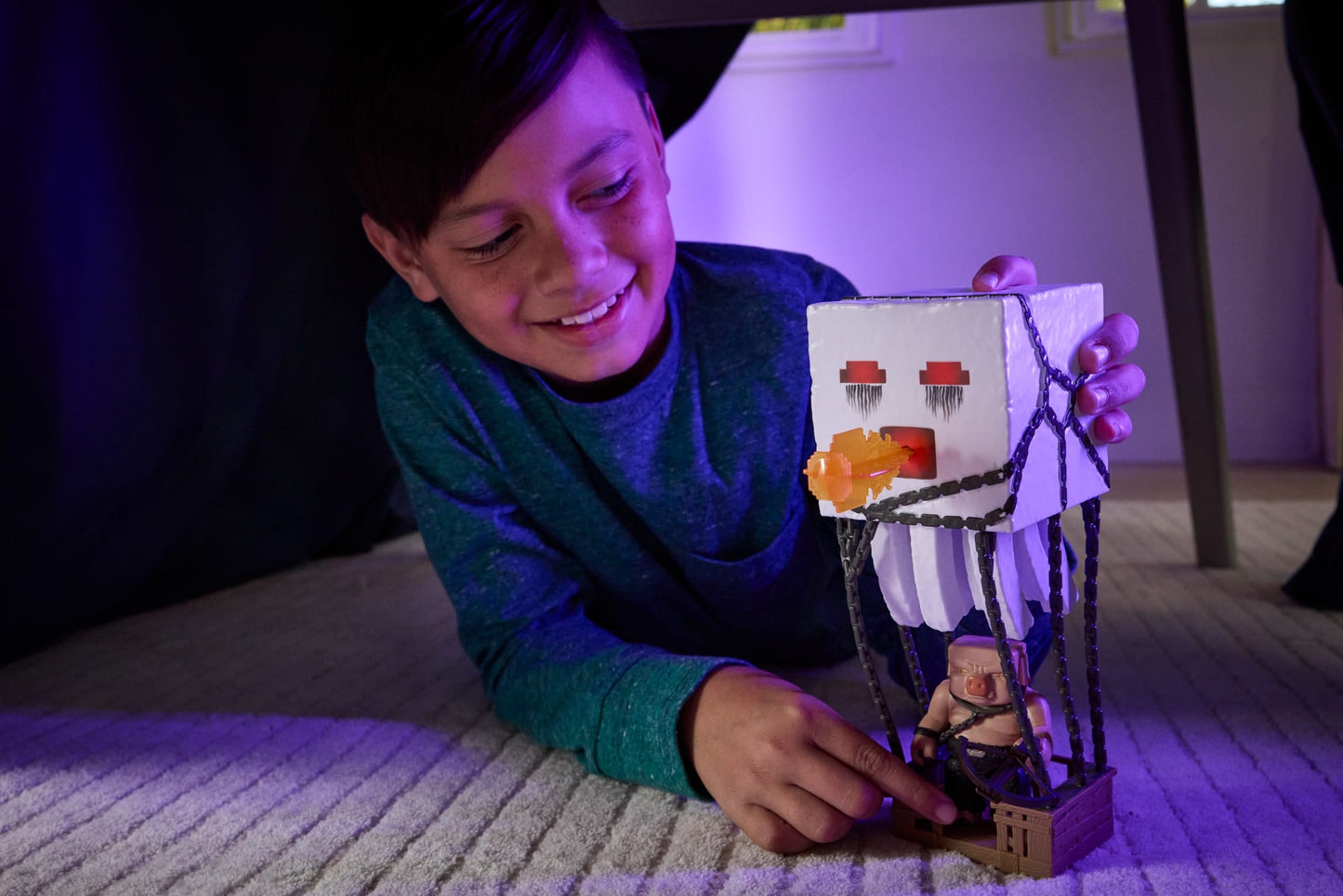 Minecraft La Película Figura de Acción Ataque Explosivo Ghast