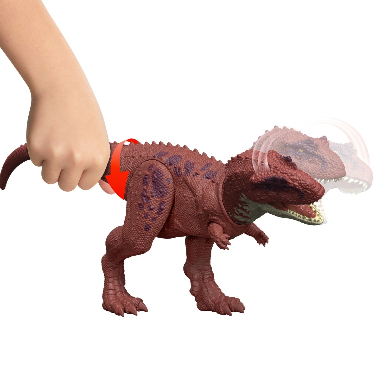 Jurassic World Dinossauro de Brinquedo Rebirth Rugido Selvagem Aucasaurus