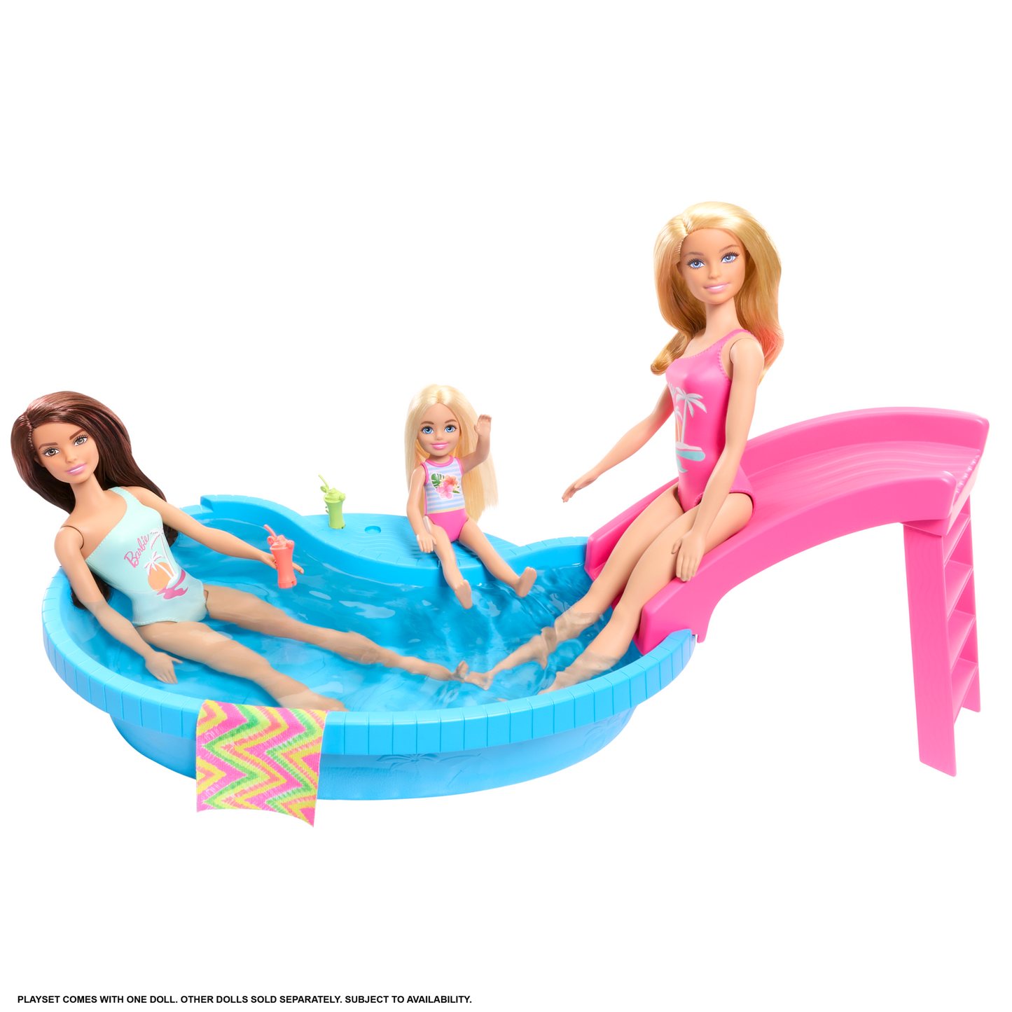 Barbie Set de Juego Alberca Glam con Muñeca