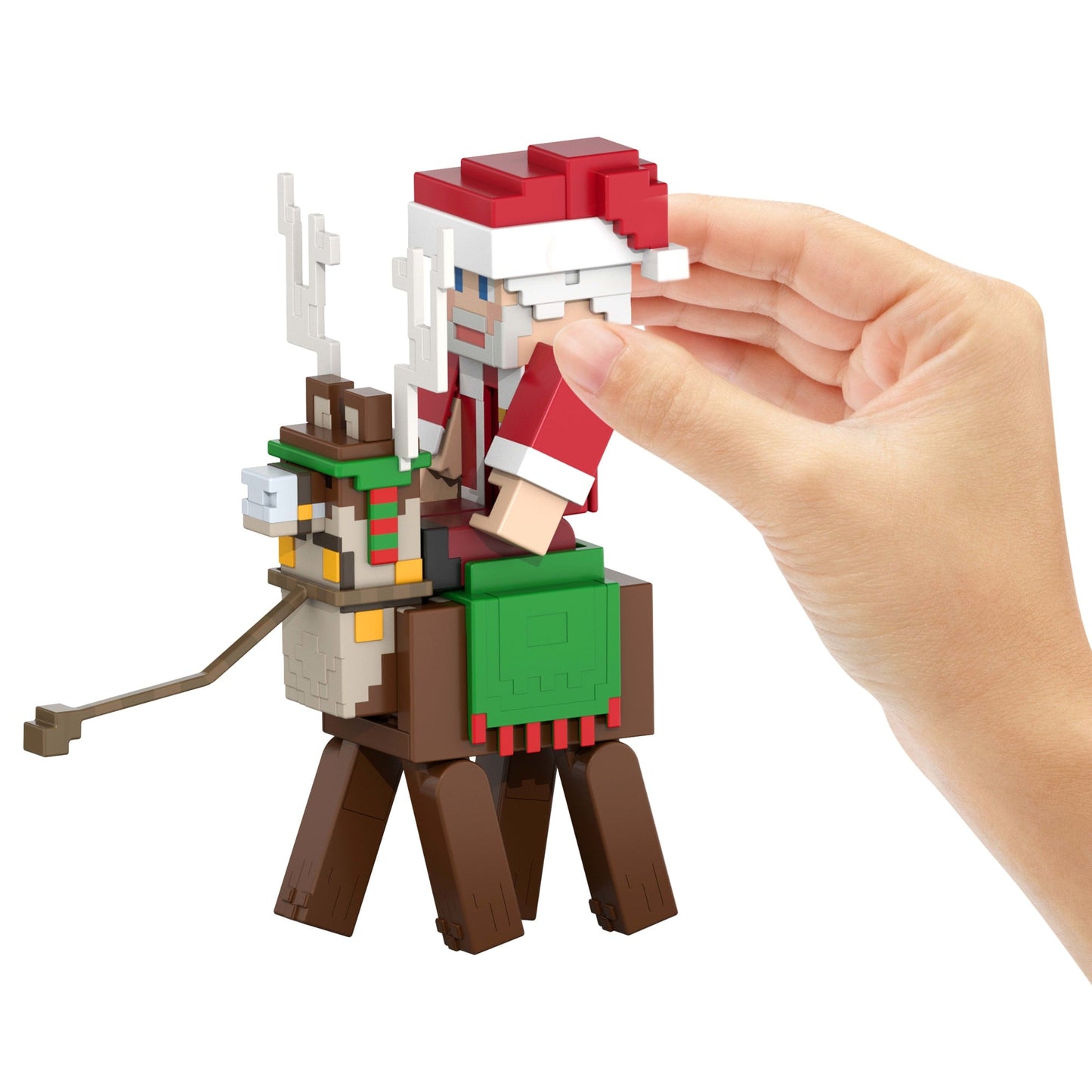 Minecraft Advent Calendar, 3 3.25-in Scale Action Figures, 17 Accessories & 4 Stickers