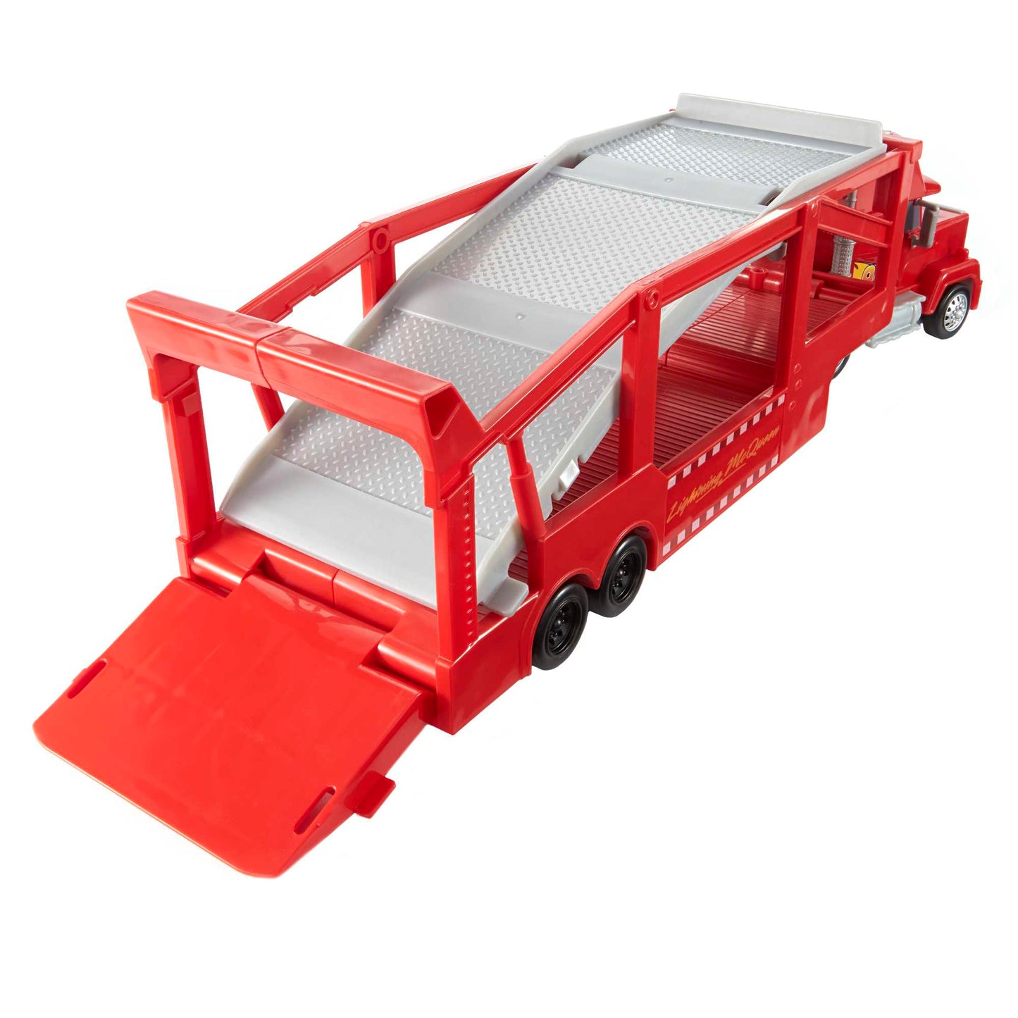 Disney/Pixar  Les Bagnoles  Camion Mack, Rampe, 33Cm, Pour 12Véh.