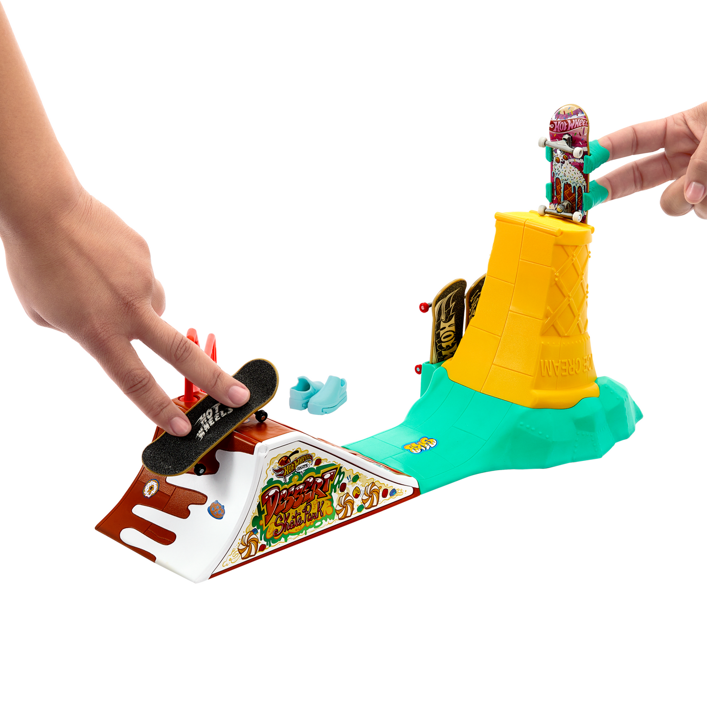 Hot Wheels Skate Pista de Juguete Set de Helado