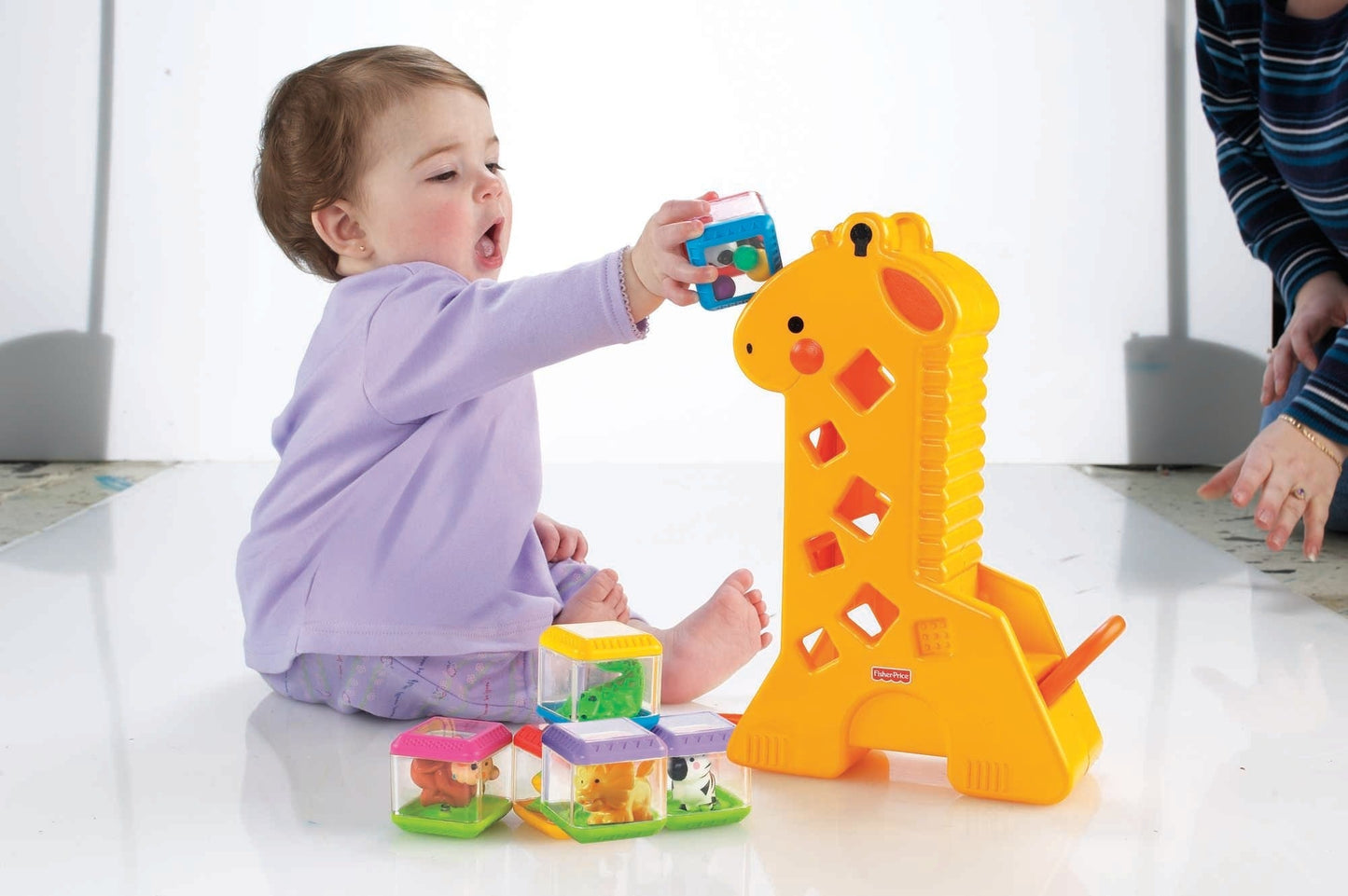 Fisher-Price Juguete para Bebés Jirafa Bloques Divertidos