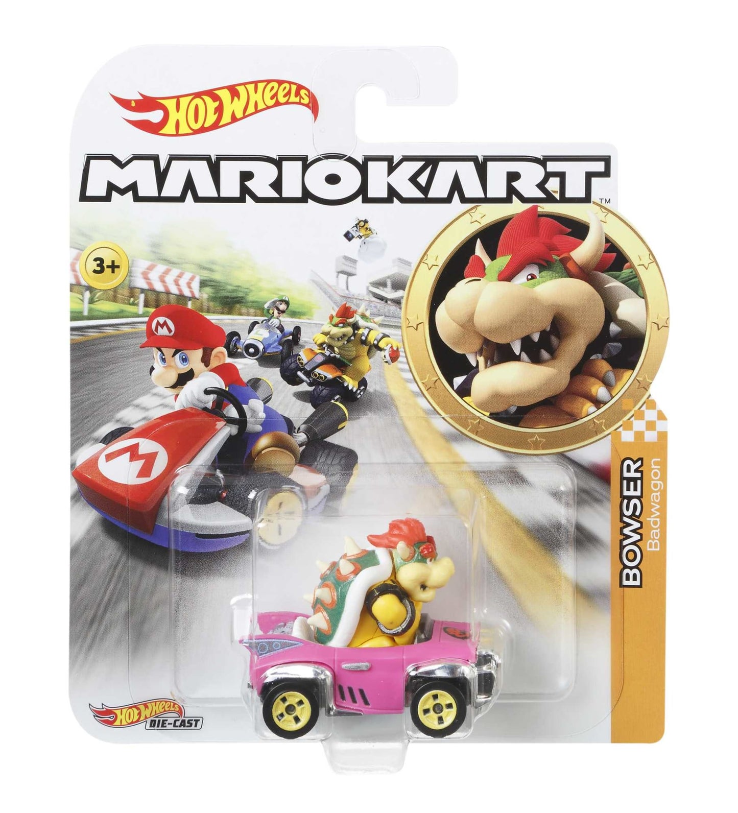 Hot Wheels Mario Kart Veículo de Brinquedo Bowser