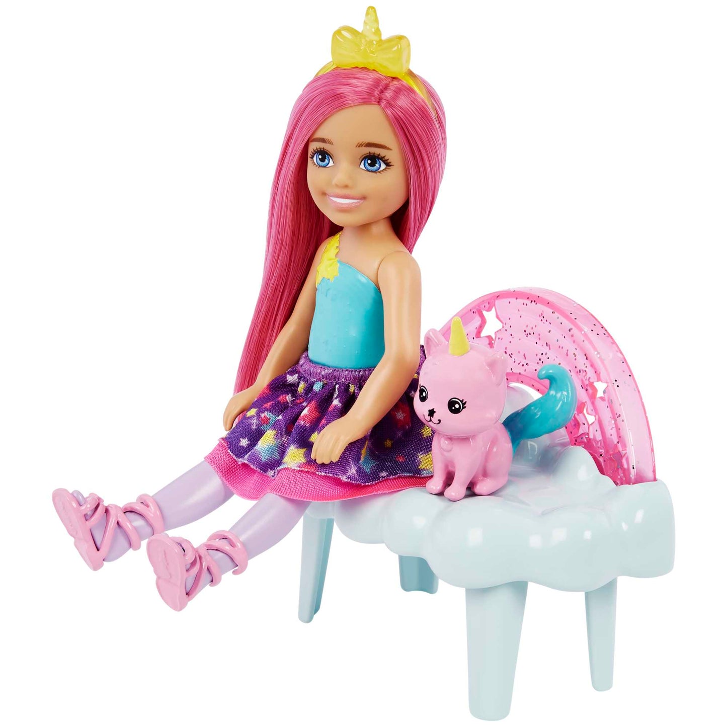 Barbie®-La Tête Dans Les Étoiles-Coffret Avec Poupée Chelsea et Chat