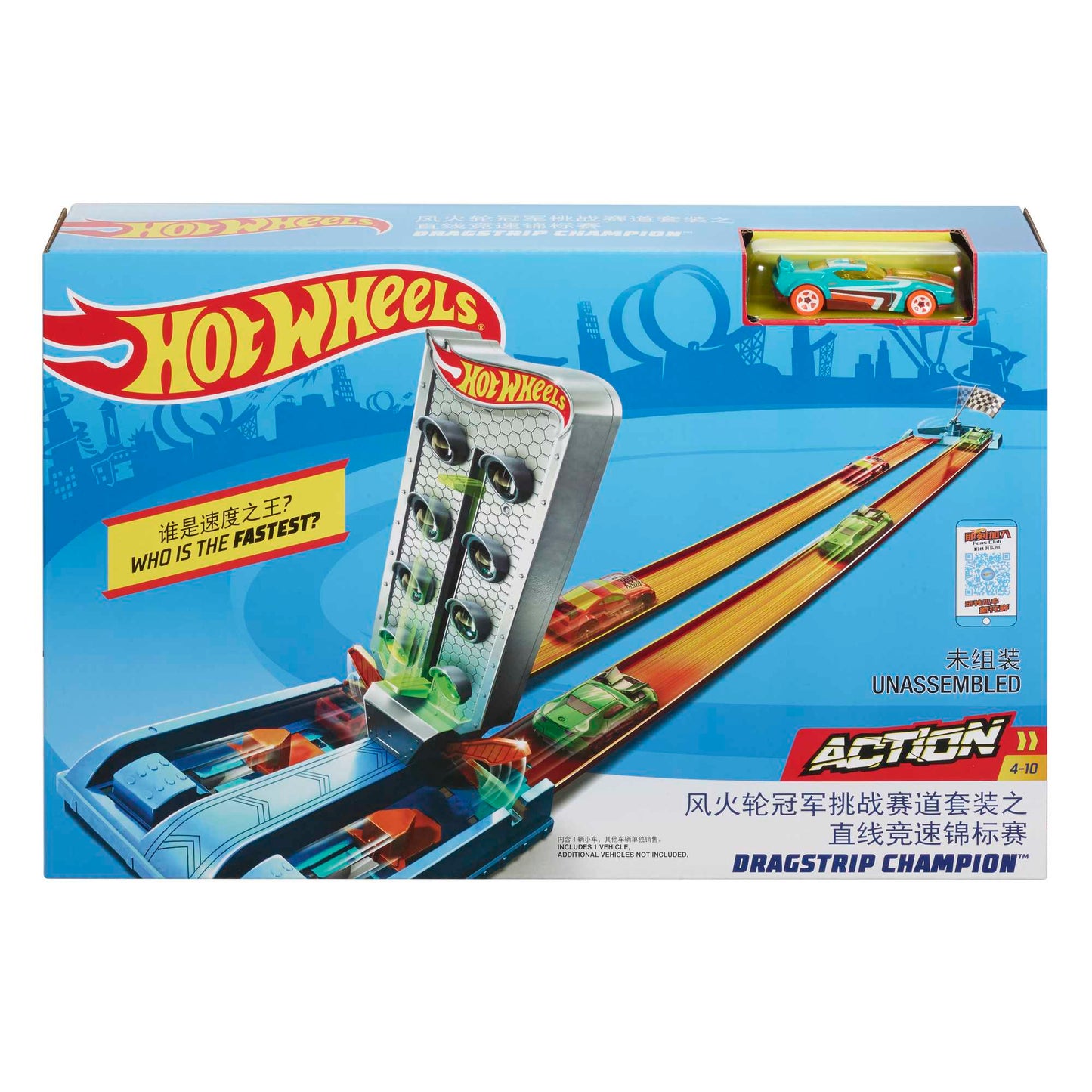 Hot Wheels Action Pista de Juguete Campeonato Recta de Aceleración