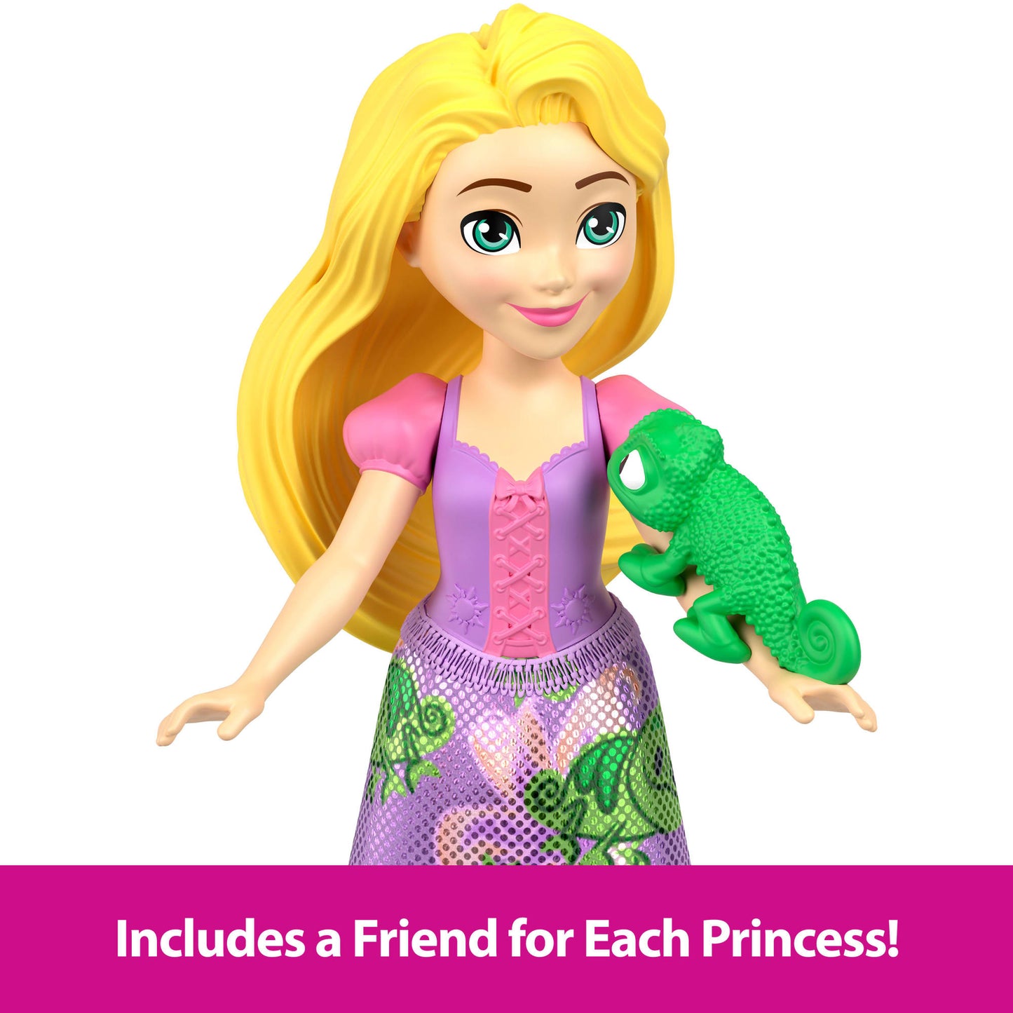 Disney Princess & Friends Set With 5 Small Dolls in Sparkling Outfits & 5 Friend Figures