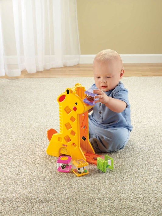 Fisher-Price Brinquedo para Bebês Girafa com Blocos