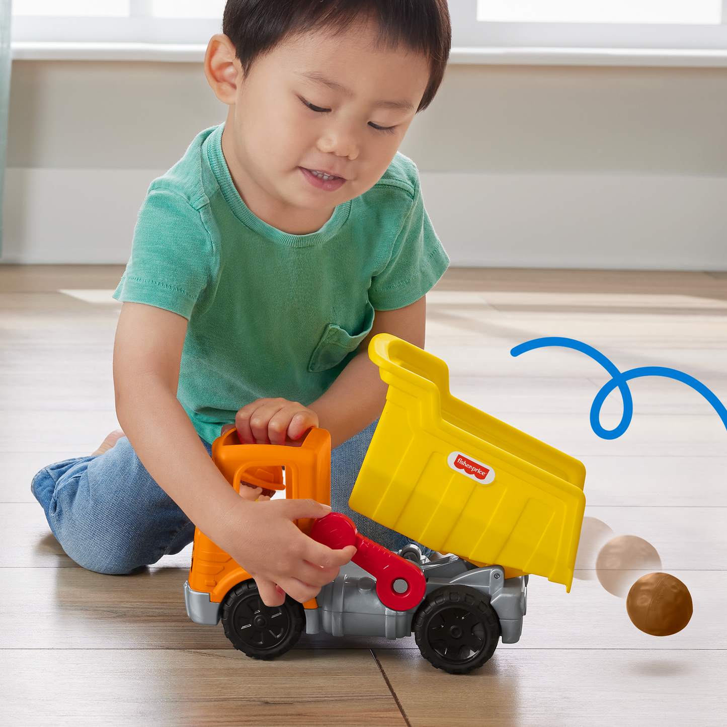 Fisher-Price  Little People  Camion à Benne Travail en Équipe