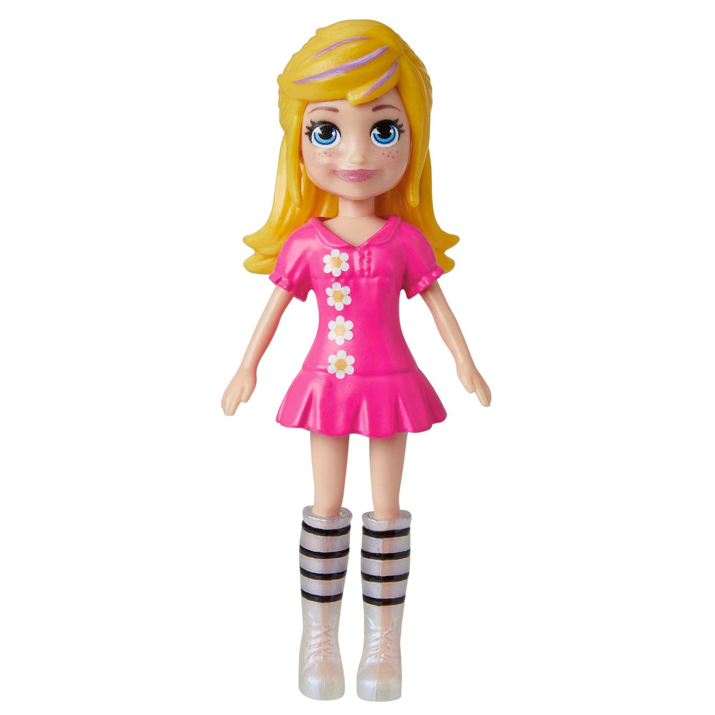 Polly Pocket Coffret Poupée et 18 Accessoires, Chiot et Thème Floral