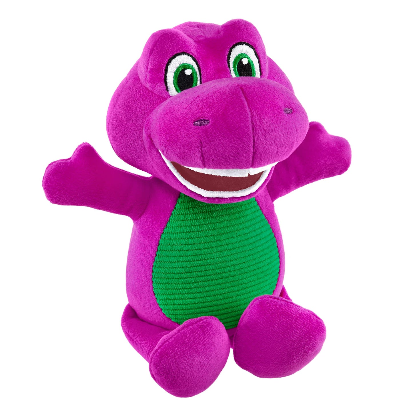 Fisher-Price Barney's World 8-Inch Plush Barney Toy Dinosaur For Toddlers & Preschool Kids