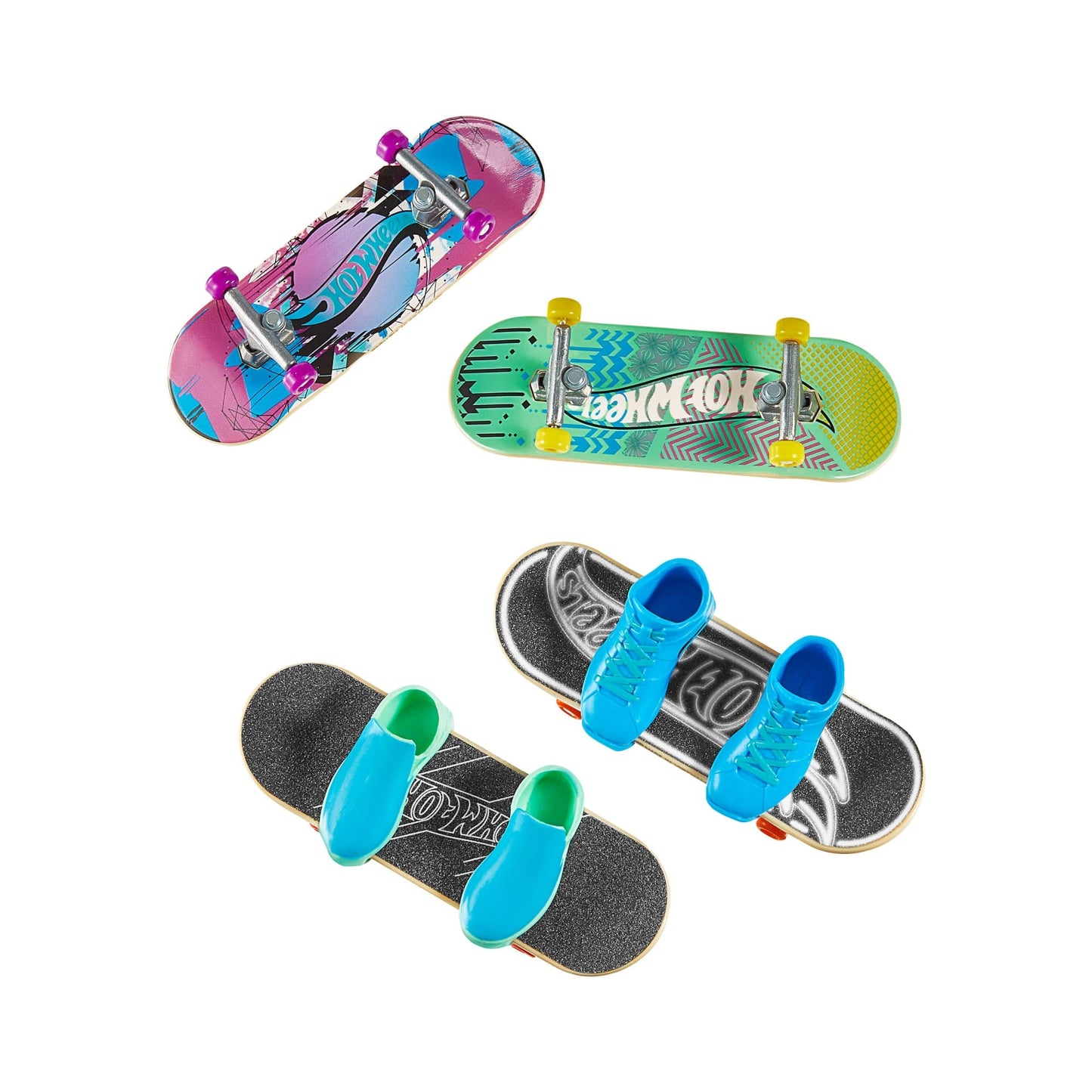 Hot Wheels Skate Tony Hawk Fingerboards & Skate Shoes Multipack