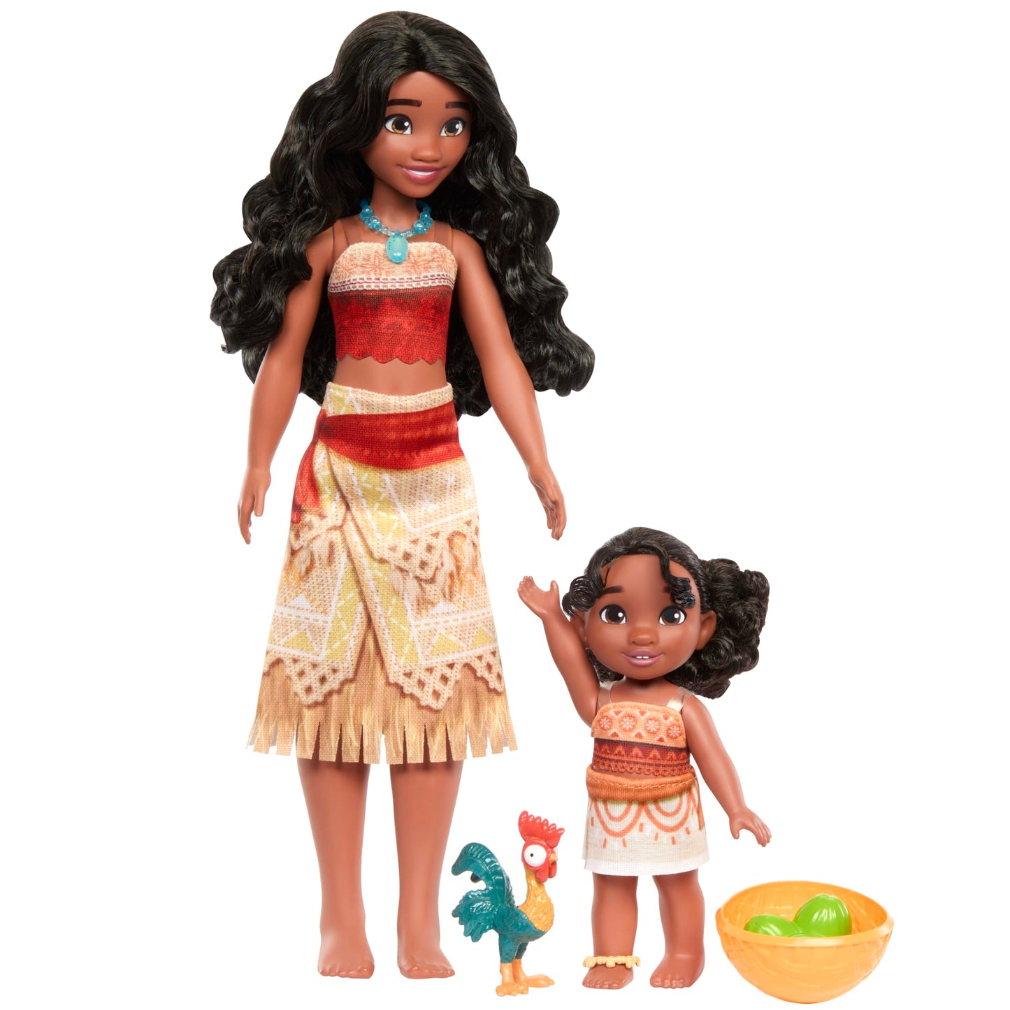Disney Moana 2 Coffret de Jeu Sœurs Moana et Simea, 3 Access.