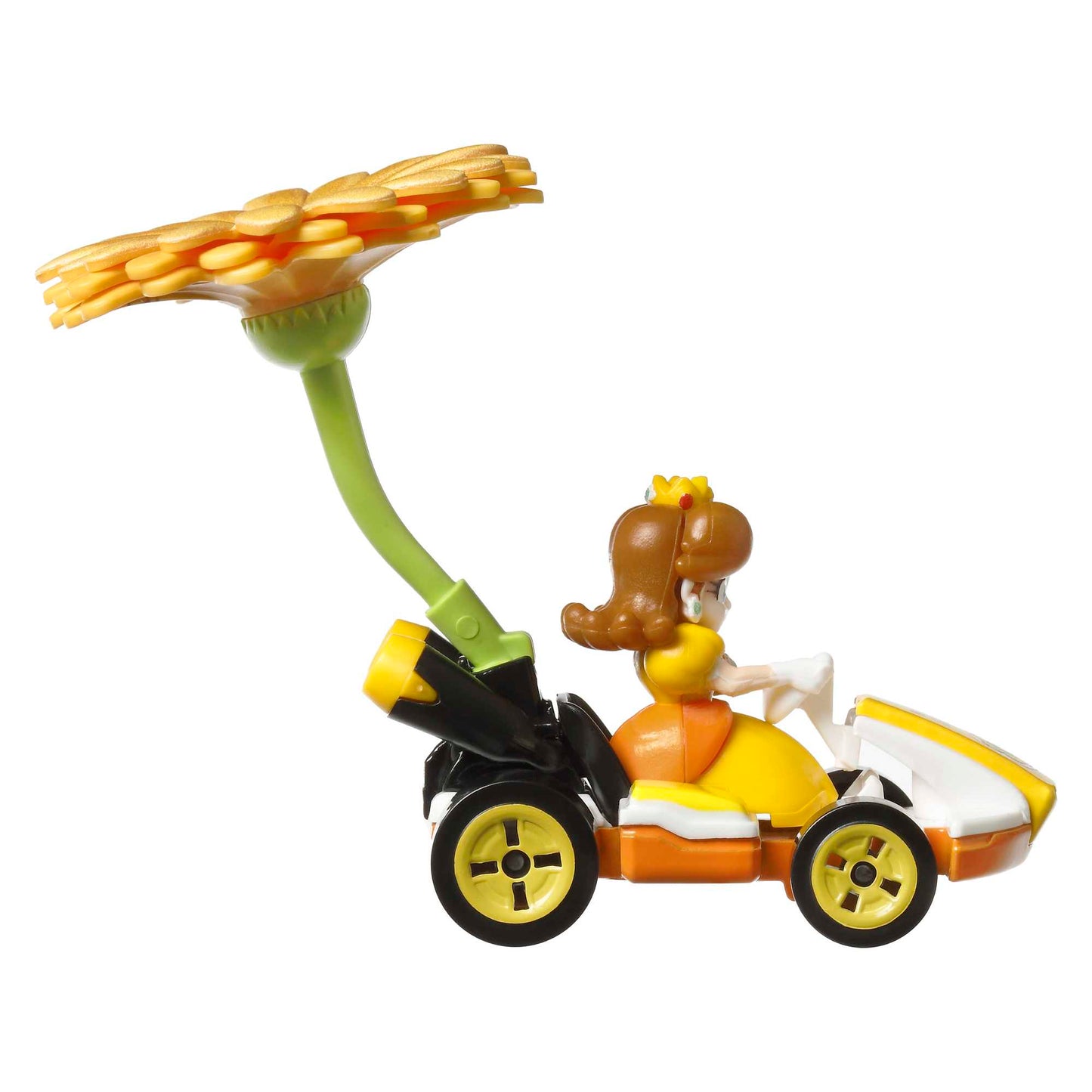 Hot Wheels Mario Kart Veículo de Brinquedo Princesa Dasiy Padrão Kart com Flower Glider