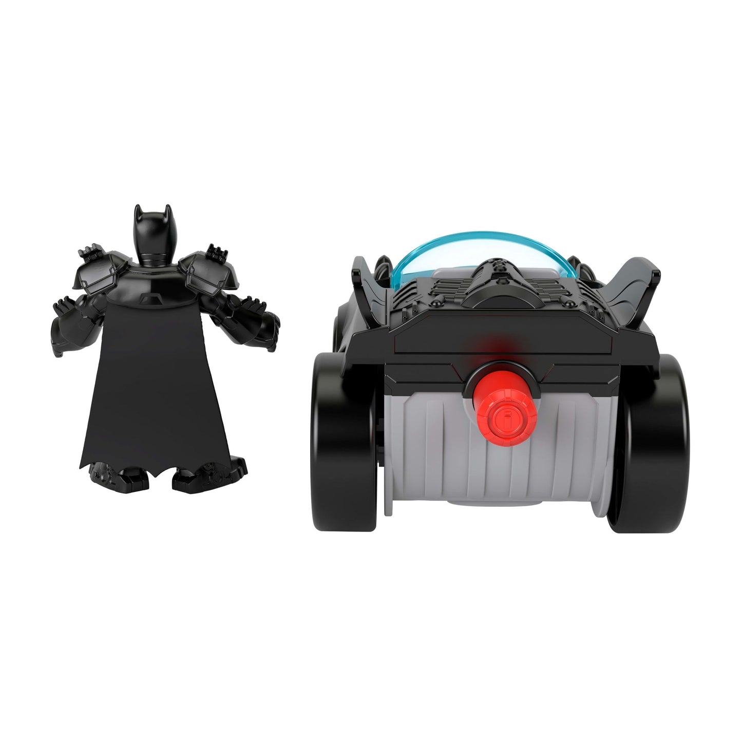 Fisher-Price Imaginext DC Super Friends Metal Force Batmobile Toy Car & Batman Action Figure Set