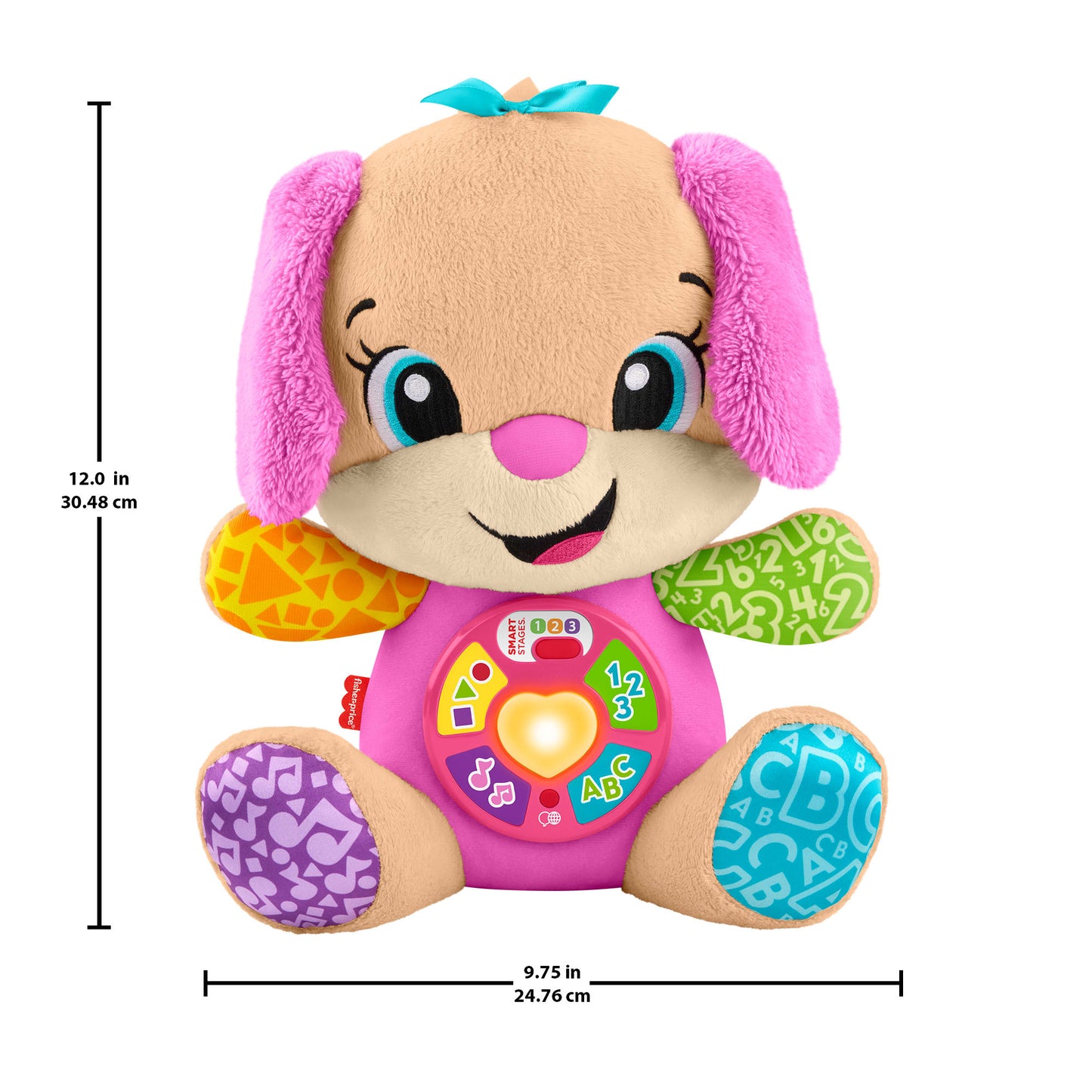 Fisher-Price Aprender e Brincar Brinquedo para Bebês Irmã do Cachorrinho Aprende Comigo