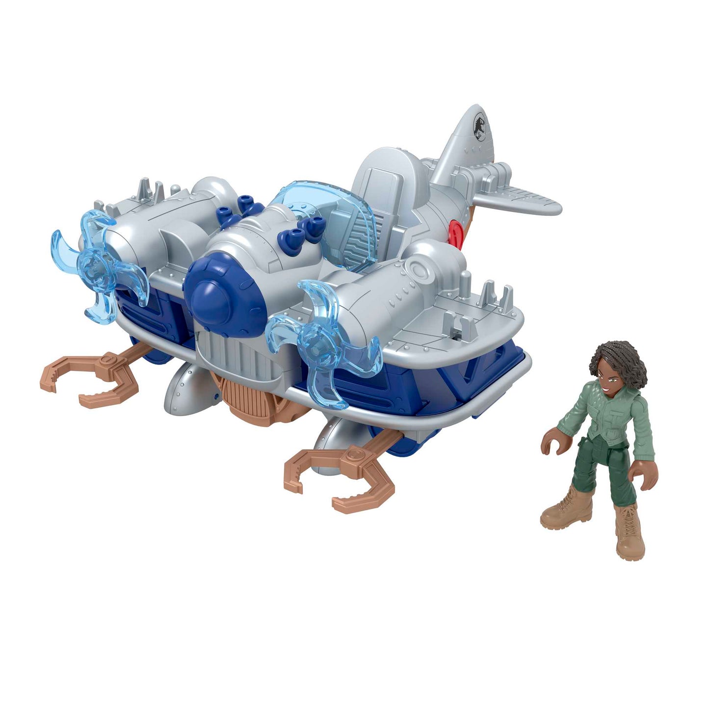 Imaginext-Jurassic World-Kayla et Son Avion-Coffret 4Éléments