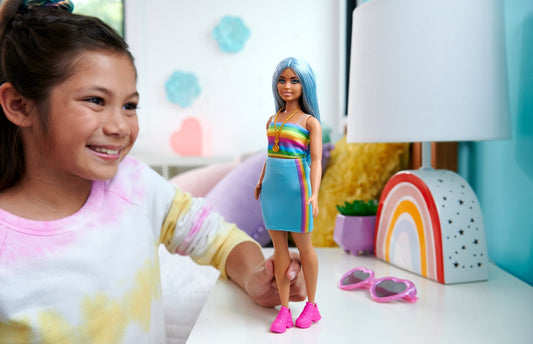 Barbie  Fashionistas  65Eanniversaire  Poupée218, Cheveux Bleus