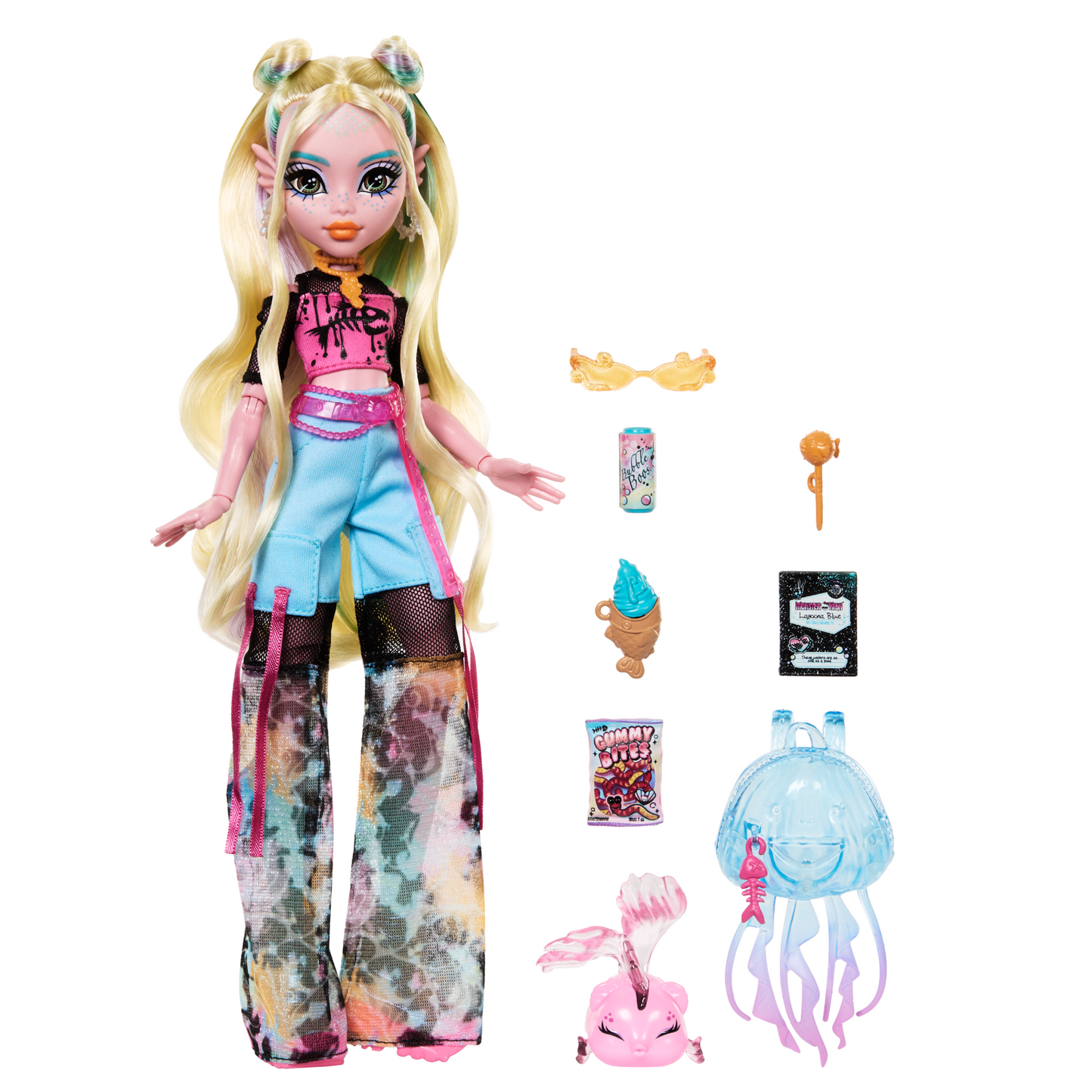 Monster High-Poupée Lagoona Blue-Poupée Avec Animal et Accessoires
