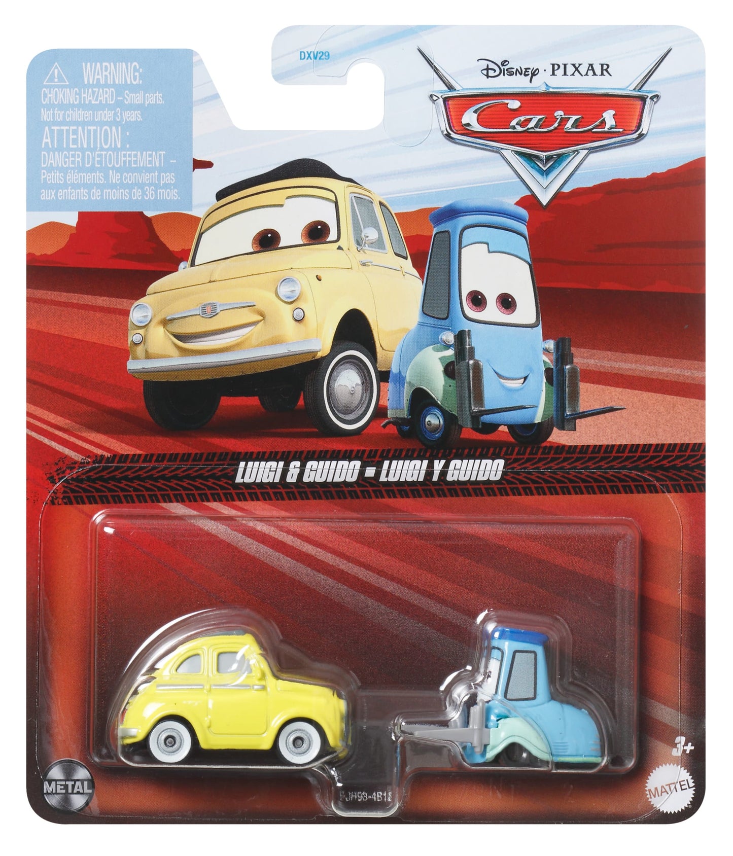 Cars de Disney y Pixar Diecast Vehículo de Juguete Luigi Y Guido