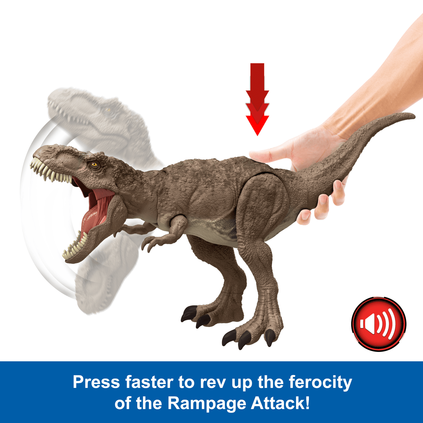 Jurassic World All-Out Attack Tyrannosaurus Rex Dinosaur Action Figure Toy