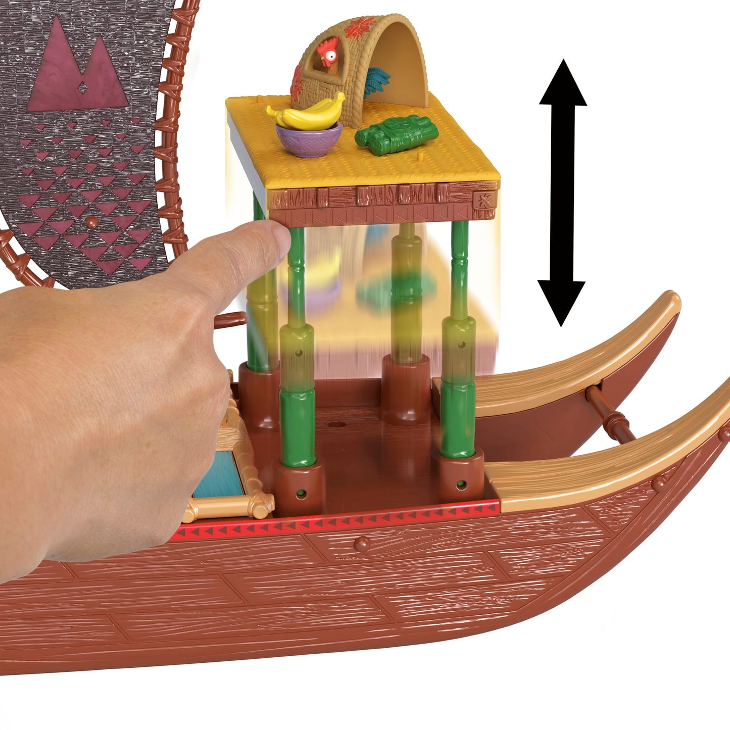 Moana 2 Set de Juego Bote de Aventuras con Mini Muñeca y Accesorios