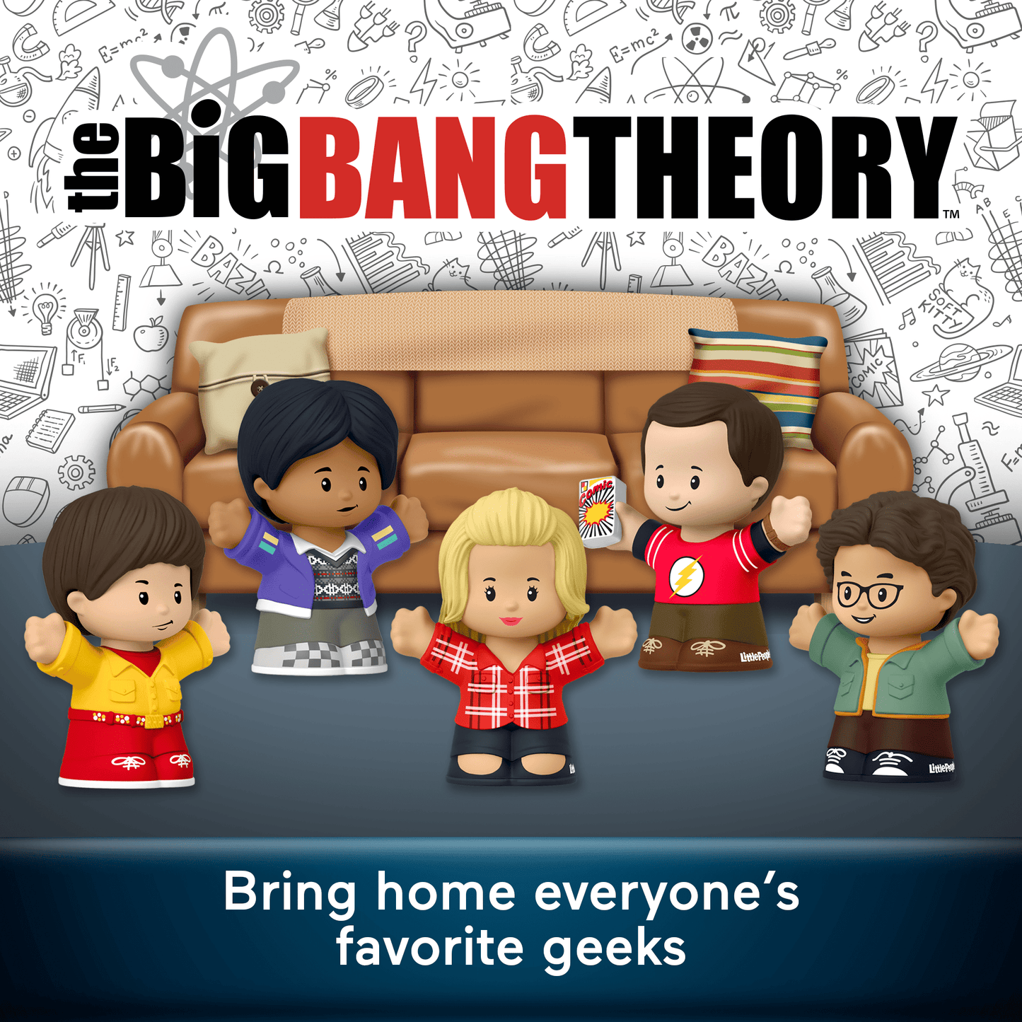 Little People Collector The Big Bang Theory TV Show Special Edition Set, 5 Figures