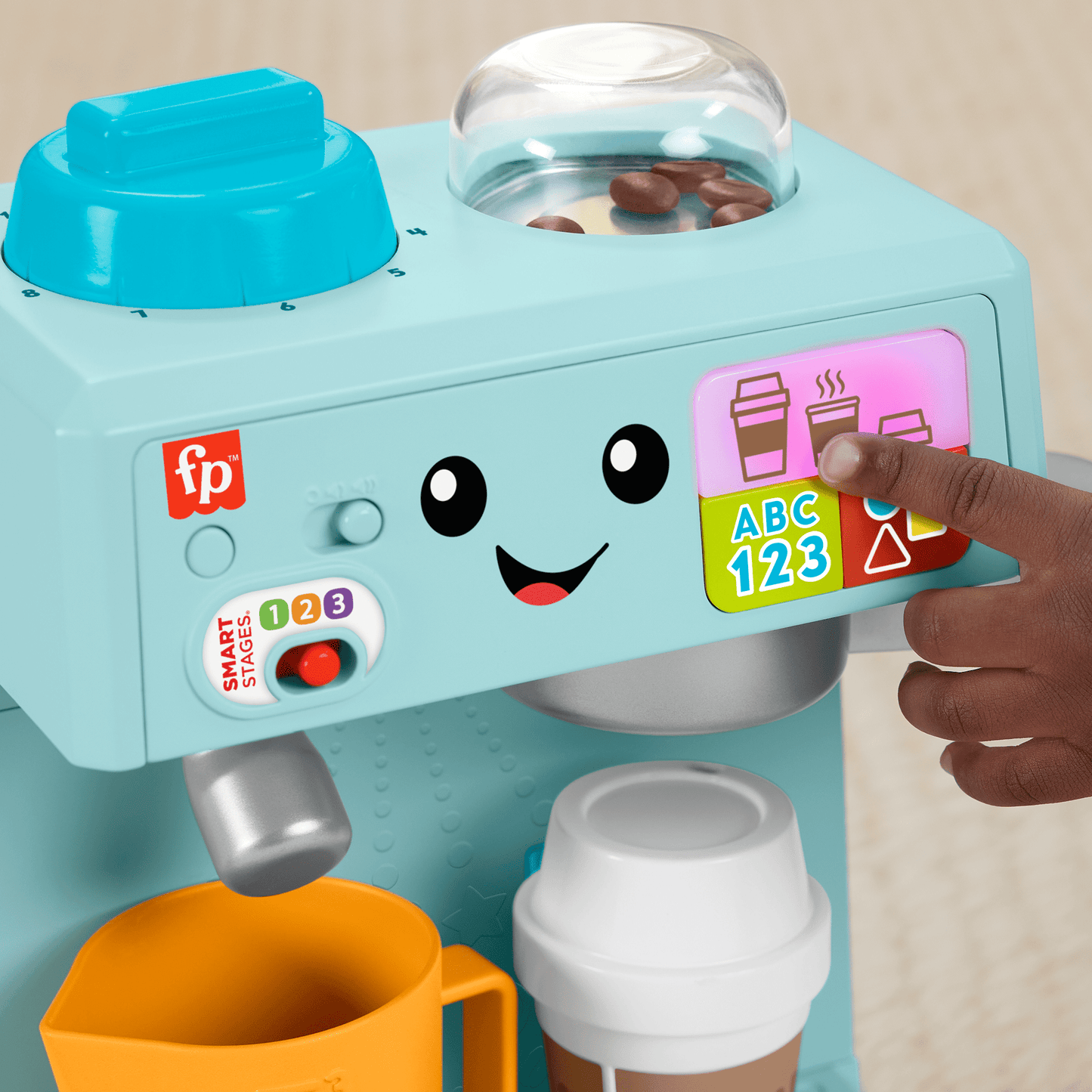 Fisher-Price Aprender e Brincar Brinquedo para Bebês Minha Primeira Máquina de Café