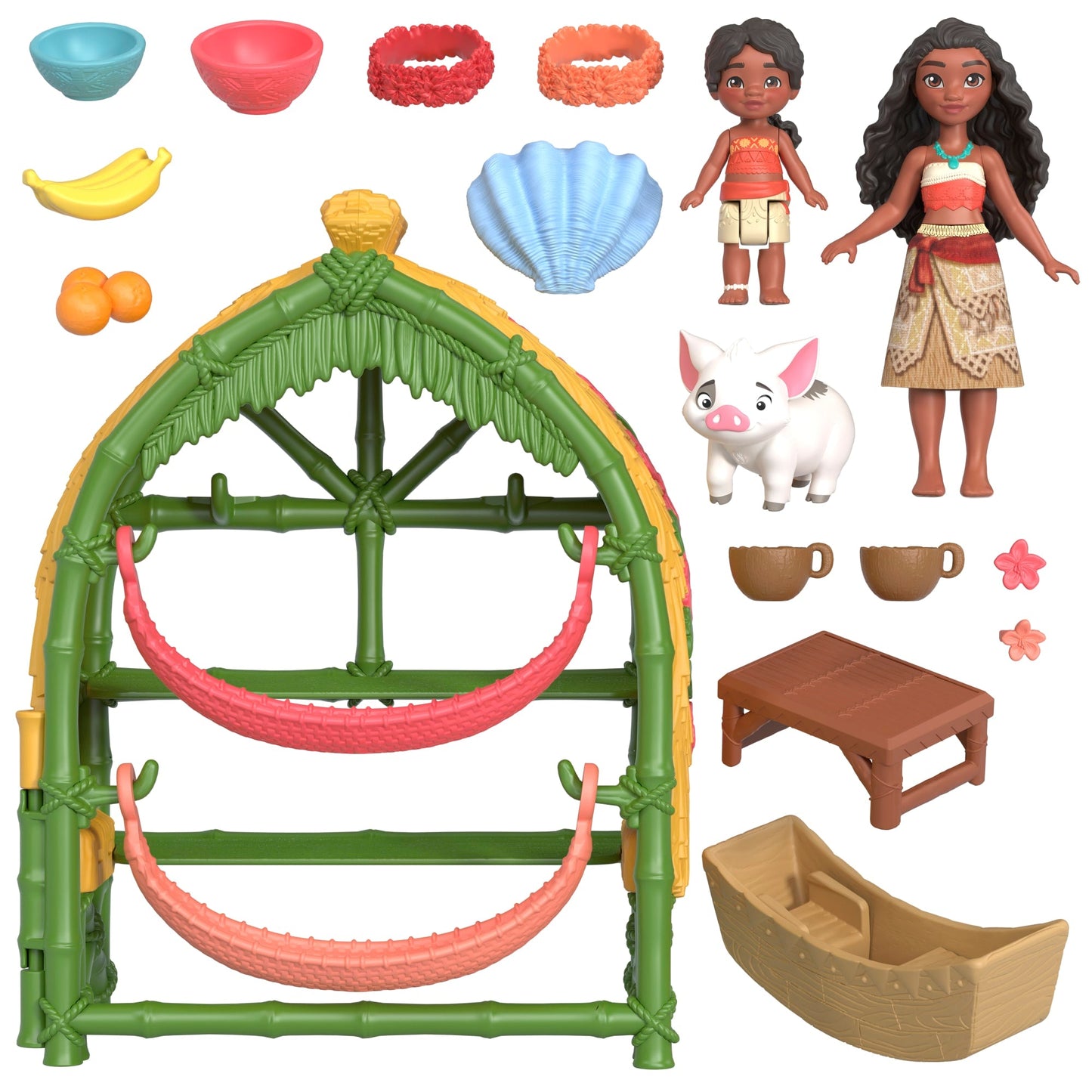 Disney Moana 2 Coffret de Jeu Maison de Village de Moana et Simea