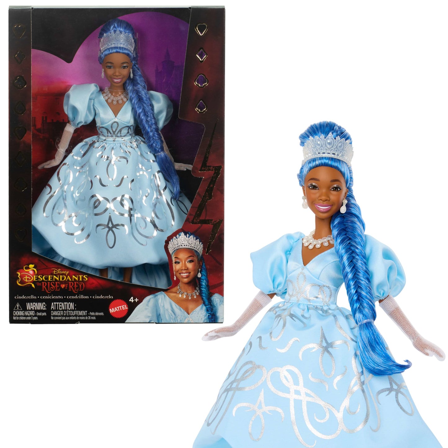 Disney Descendants: The Rise Of Red  Queen Cinderella Fashion Doll With Movie-inspired Royal Gown & Accessories