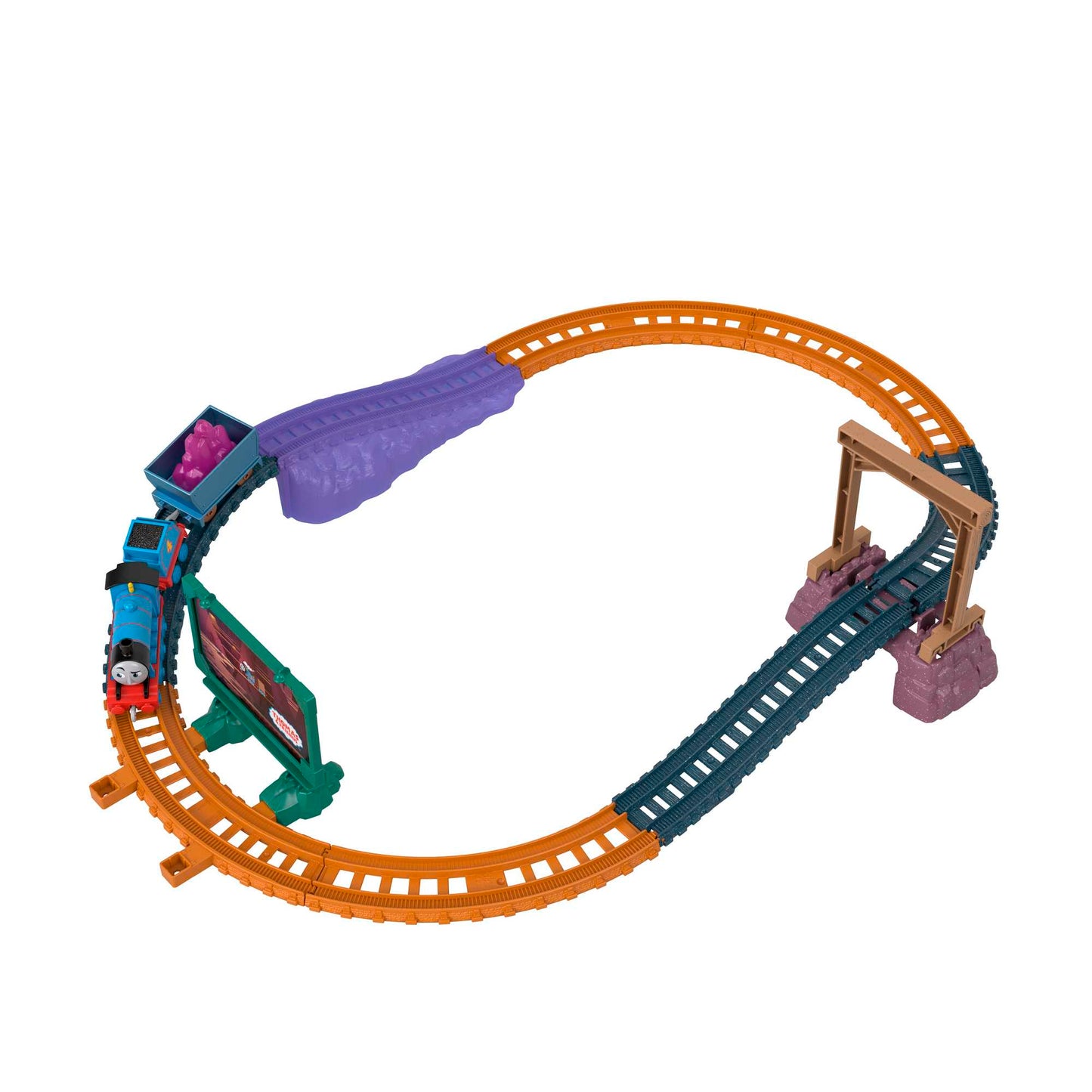 Thomas And Friends Gordon in The Mines Train Set, Track Set With Diecast Engine & Crystal Cargo