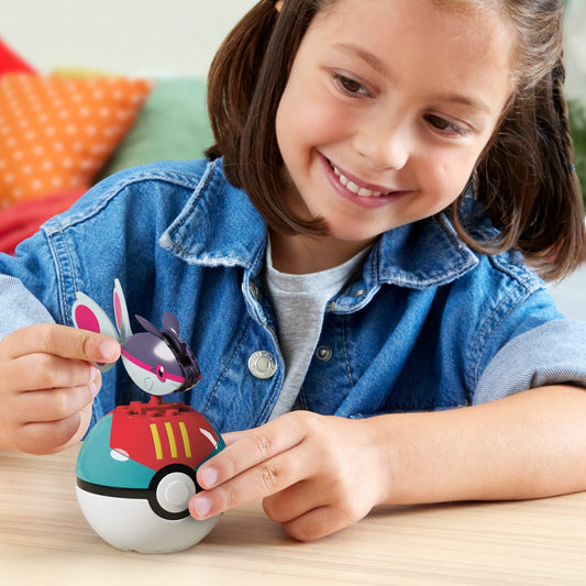 MEGA Pokémon Jogo de Construção Pokébola Colecionável Finneon