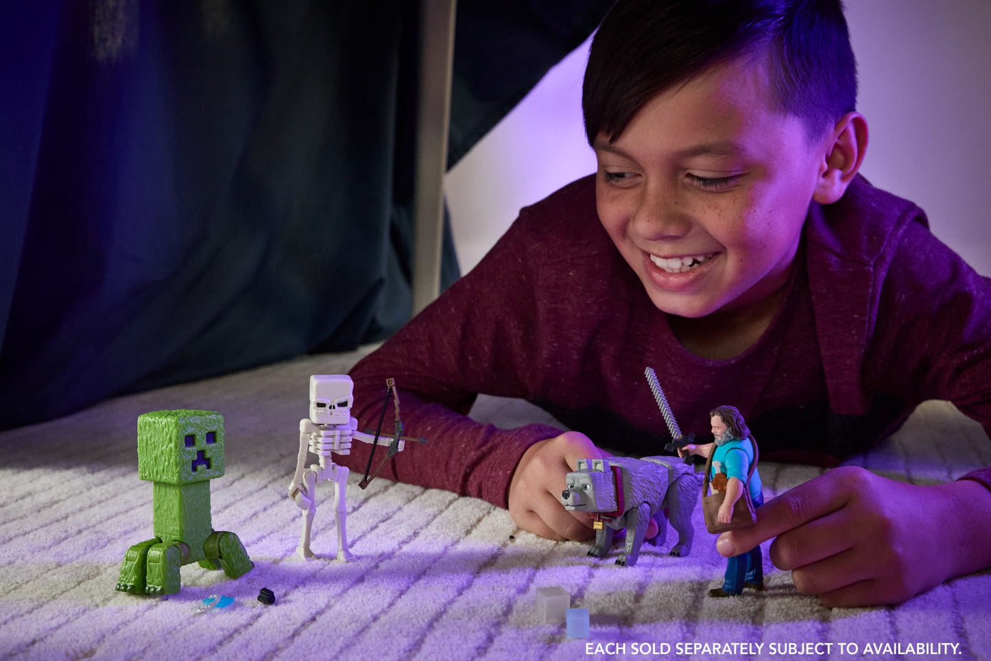 Minecraft o Filme Figura de Ação Steve de 4 polegadas