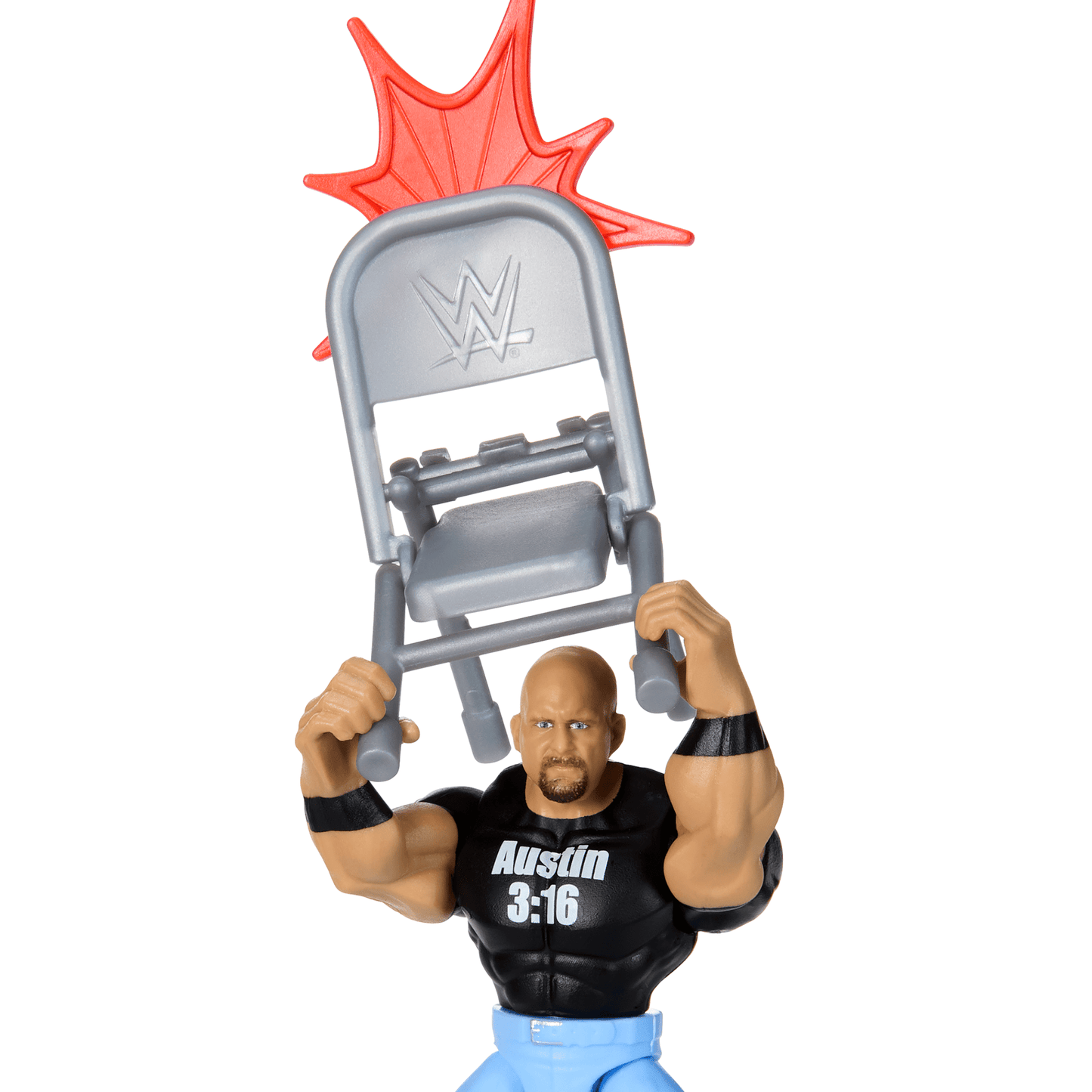 WWE Action Figure Knuckle Crunchers “Stone Cold” Steve Austin With Battle Accessory