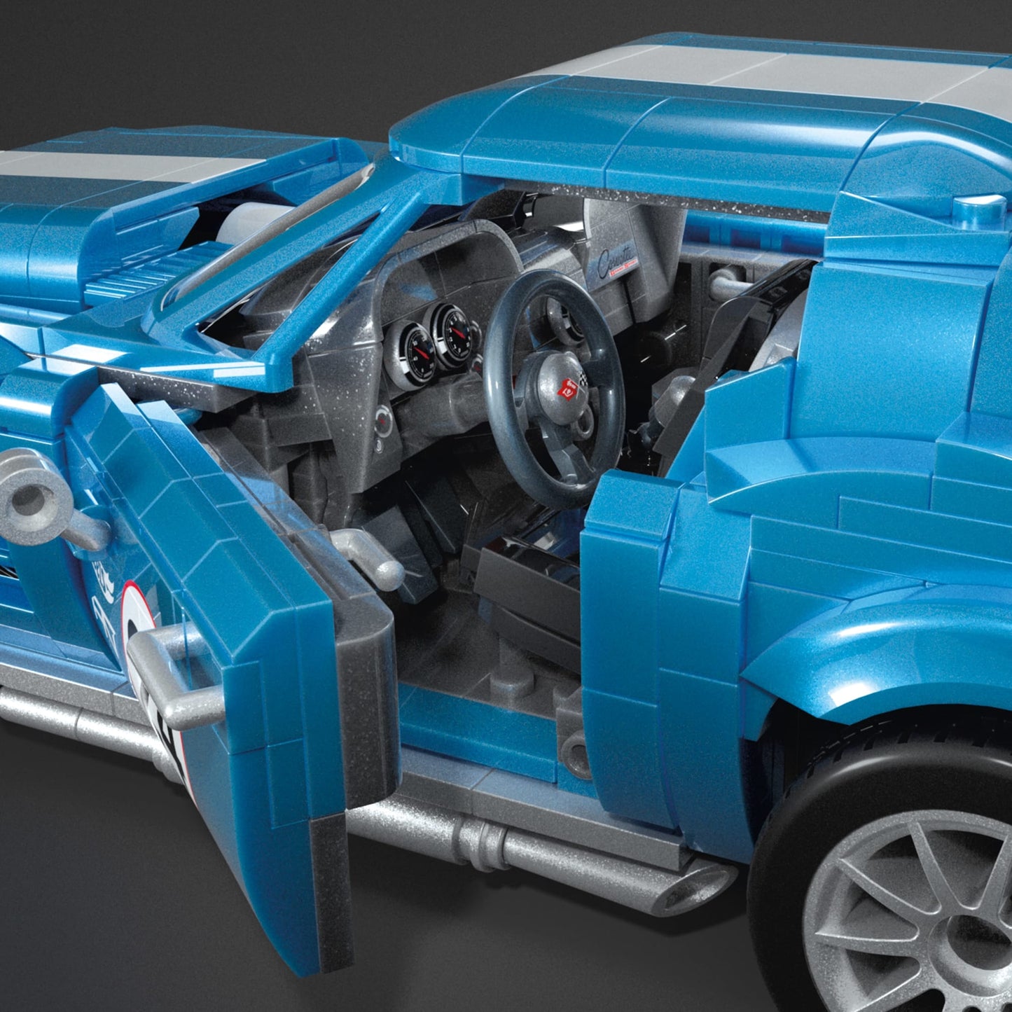 Mega-Hot Wheels-Coffret 63 Corvette Grand Sport de 1060Pièces