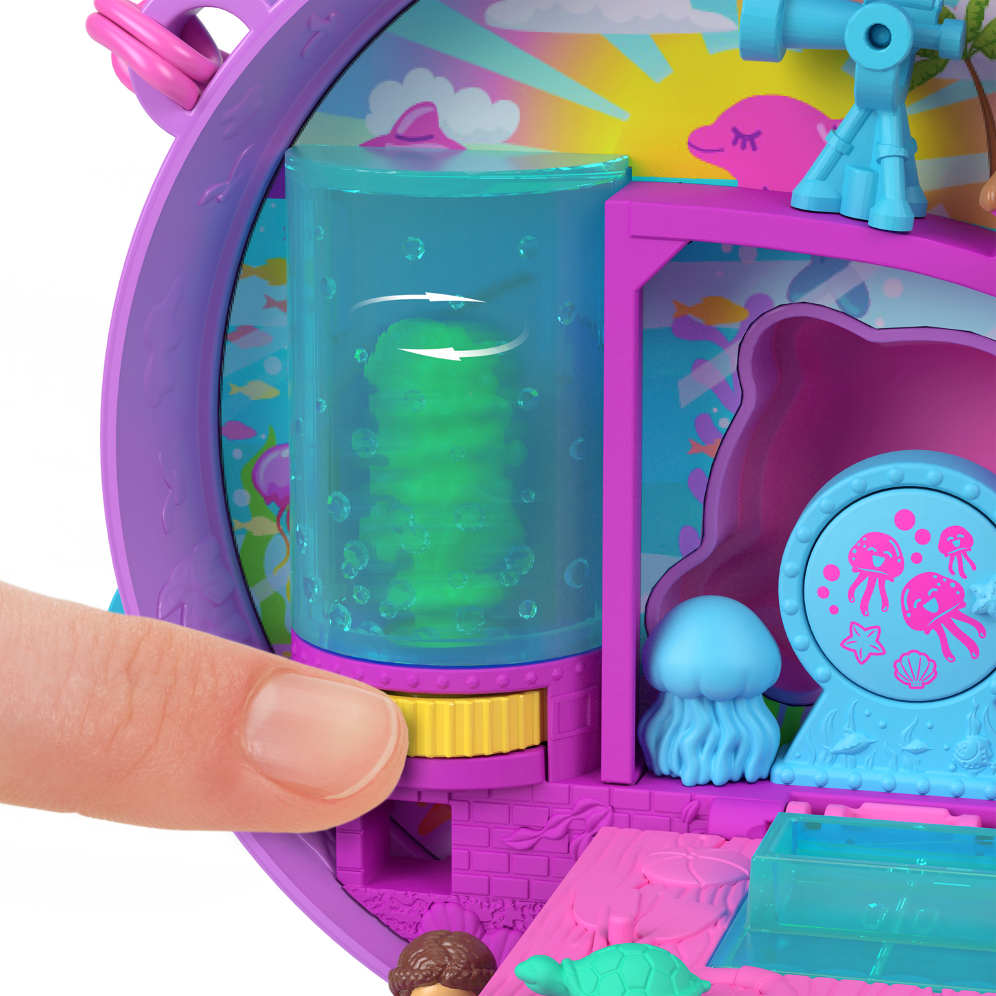 Polly Pocket  Coffret  Sauvetage du Dauphin, 2Micro-Poupées, Anim.