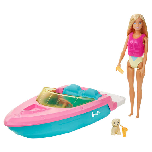 Barbie Conjunto de Brinquedo Barco aquático com Boneca