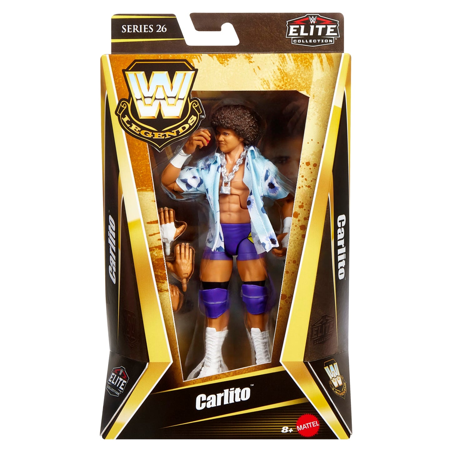 WWE Elite Legends Carlito Action Figure & Accessories, Series 26 Collectible Set, 6-inch