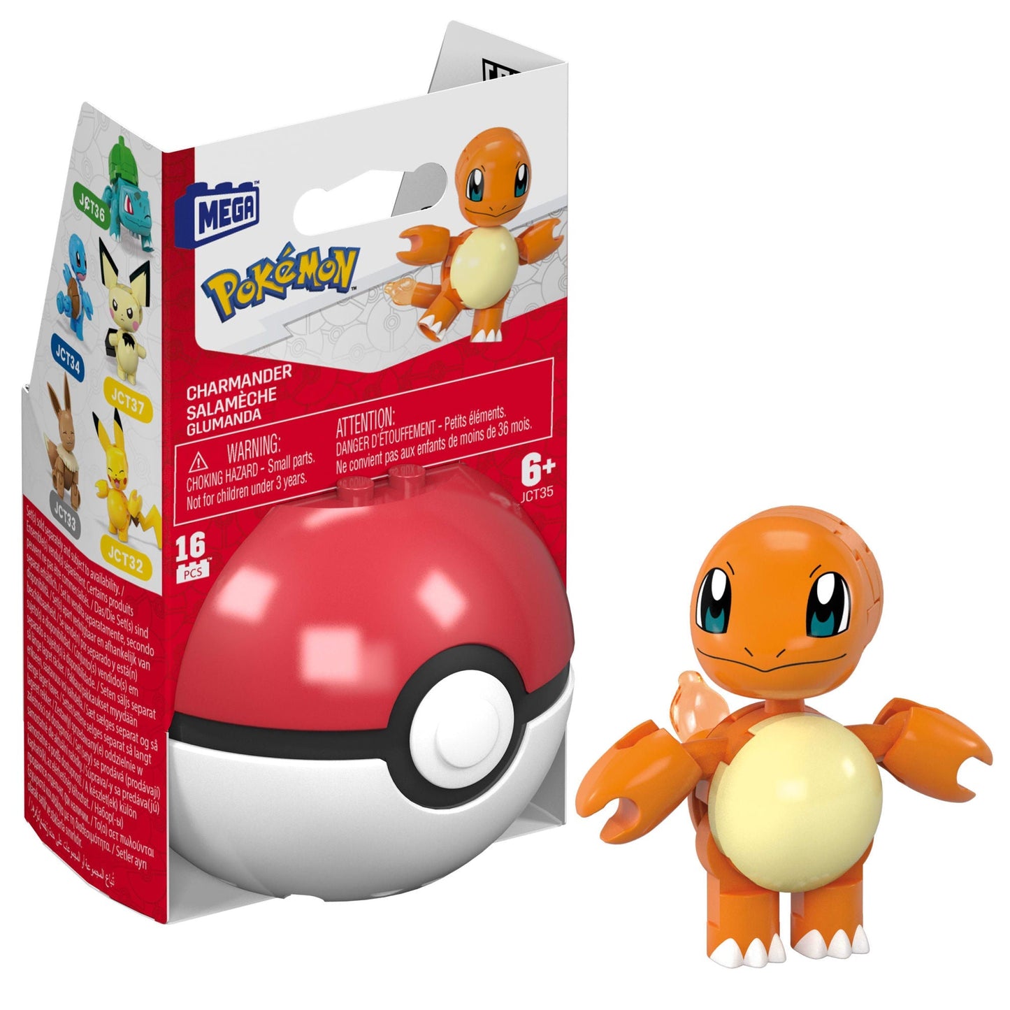 MEGA Pokémon Juguete de Construcción Pokébola Coleccionable Charmander