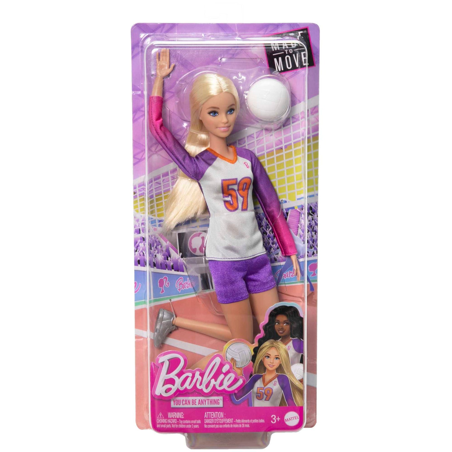 Barbie Profissões Boneca Jogadora de Vôlei