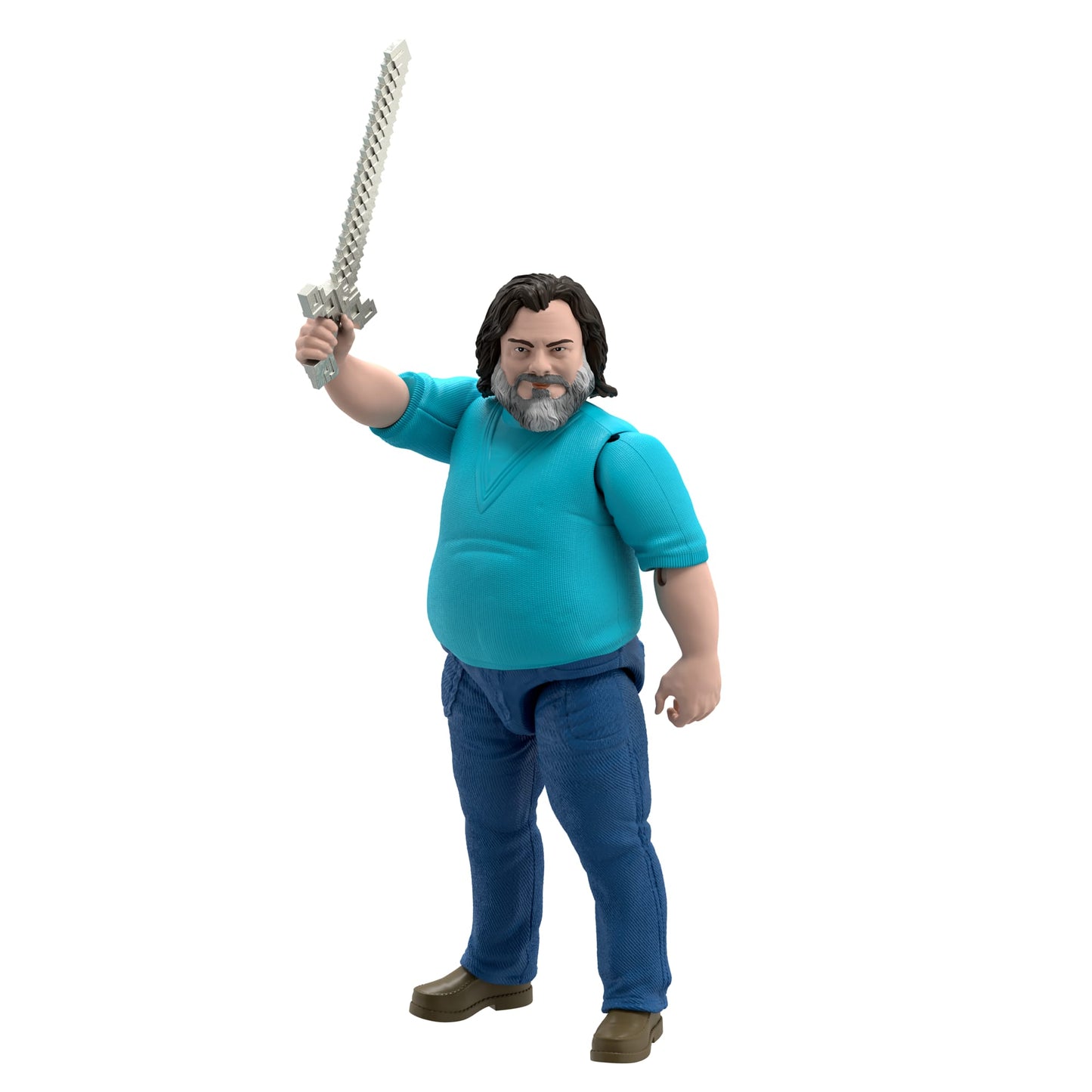 Minecraft-Figurine Articulée Steve-Taille de 30 Cm et Inspirée du Film